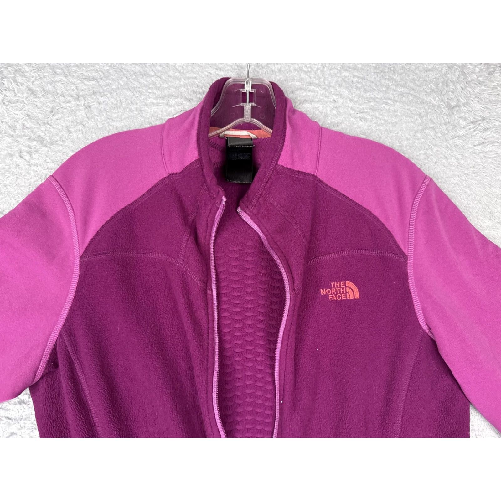 The North Face The North Face Fleece Jacket Womens Medium Pink Purple Full Zip FlashDry Jacket Size M / US 6-8 / IT 42-44 - 4 Thumbnail