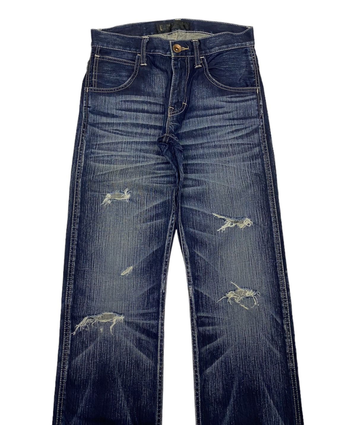 Black Label × Hysteric Glamour × If Six Was Nine 🔥BLACK LABEL BACK NUMBER DISTRESSED DENIM HYSTERIC OG STYLE Size US 29 - 3 Thumbnail