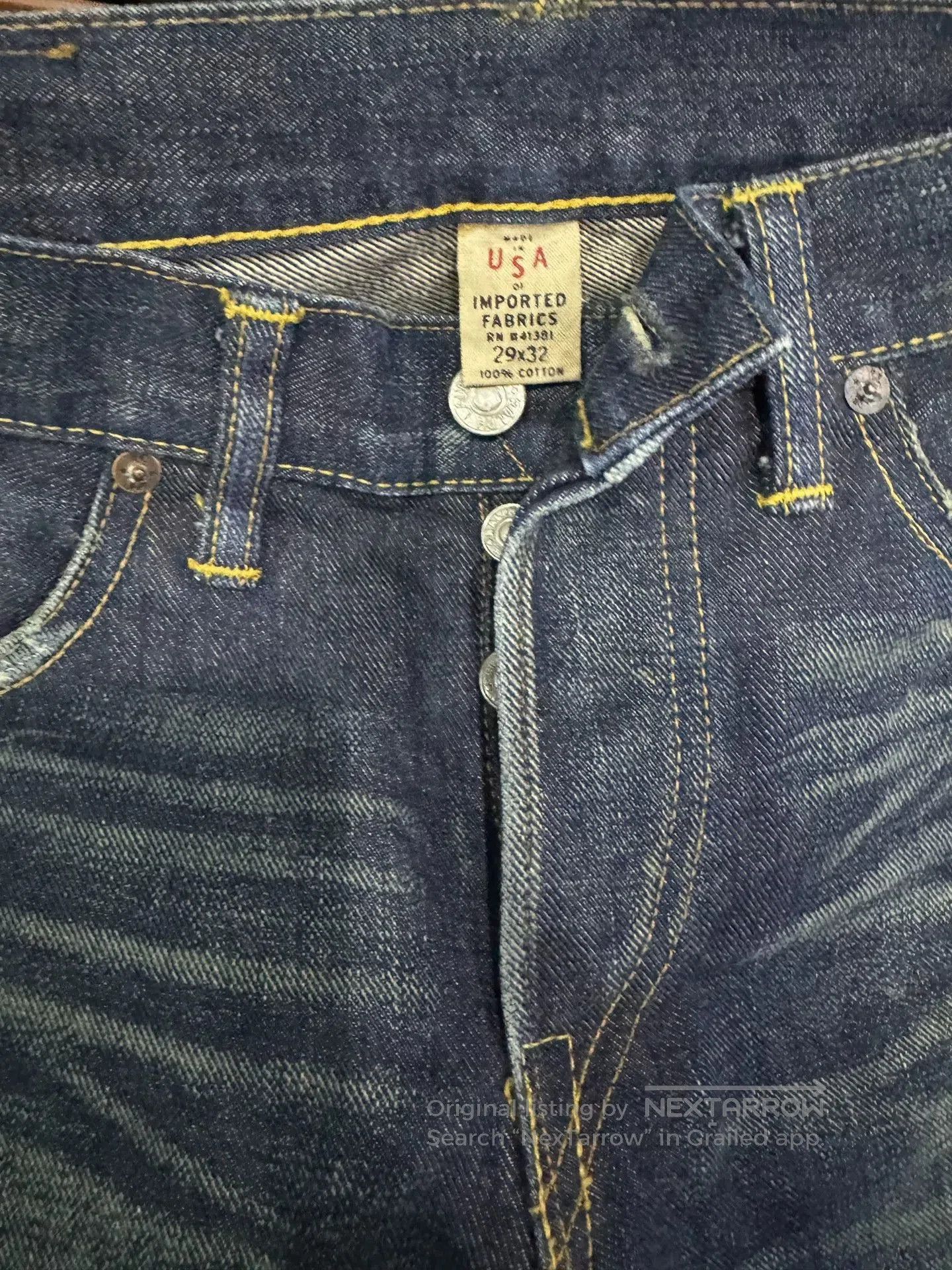 RRL Ralph Lauren RRL Classic Blue Denim Pants. Size US 29 - 2 Thumbnail