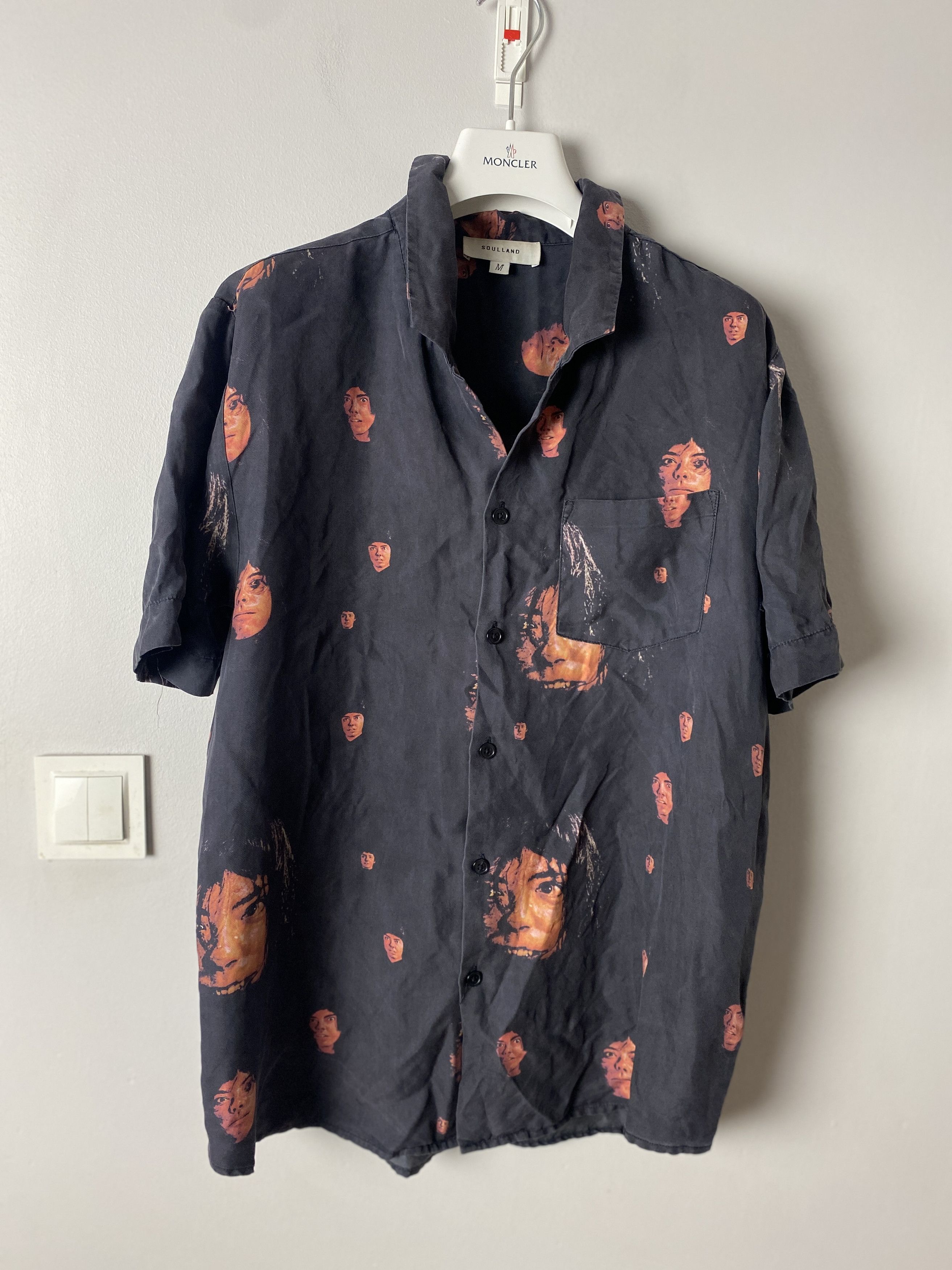 Soulland Soulland avant garde shirt silk faces ZEV Size US M / EU 48-50 / 2 - 1 Thumbnail