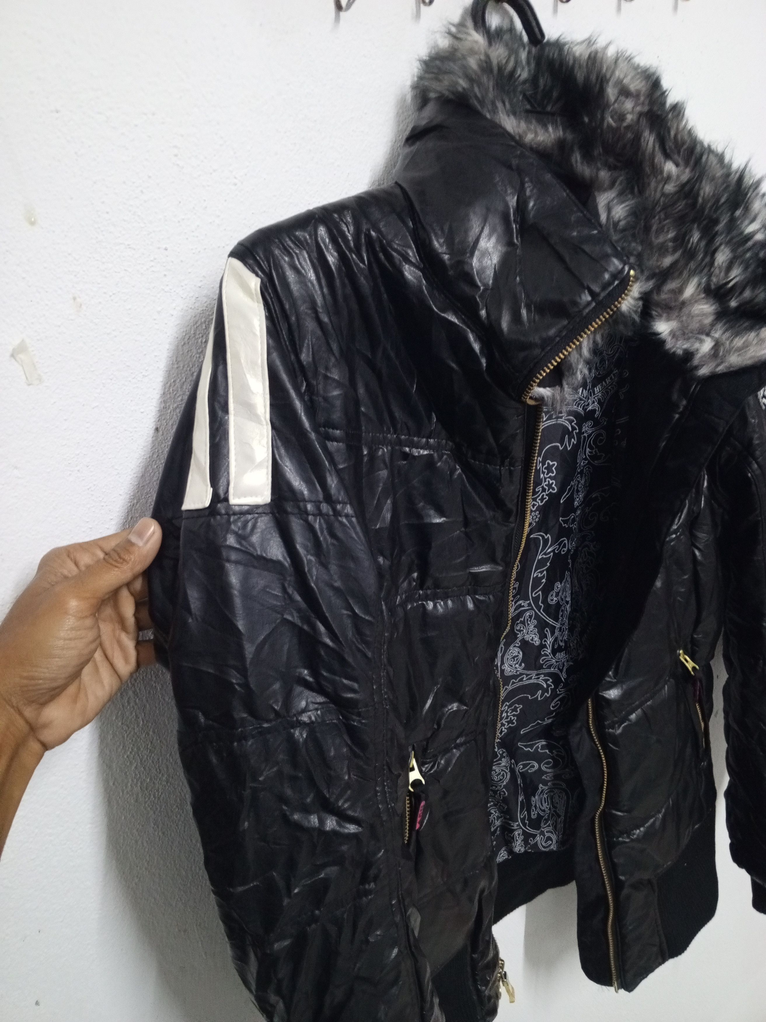 If Six Was Nine 🔥PUNK GIRL🔥 ANGEL HEARTS JACKET FULLBLACK Size M / US 6-8 / IT 42-44 - 6 Thumbnail