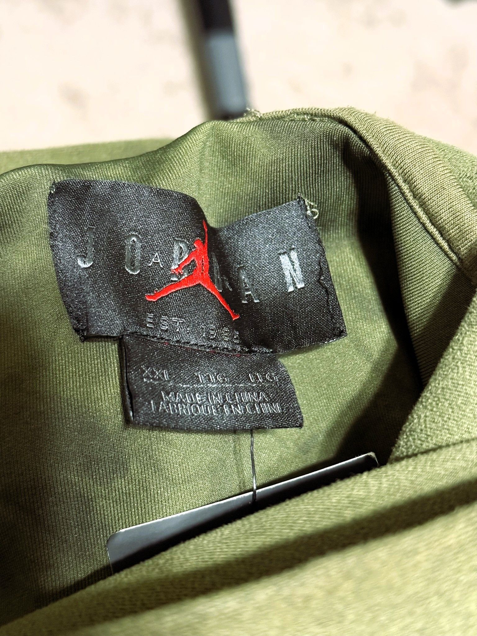 Jordan Brand Travis Scott Jordan Washed Suede Hoodie, Medium Olive Size US XXL / EU 58 / 5 - 8 Thumbnail