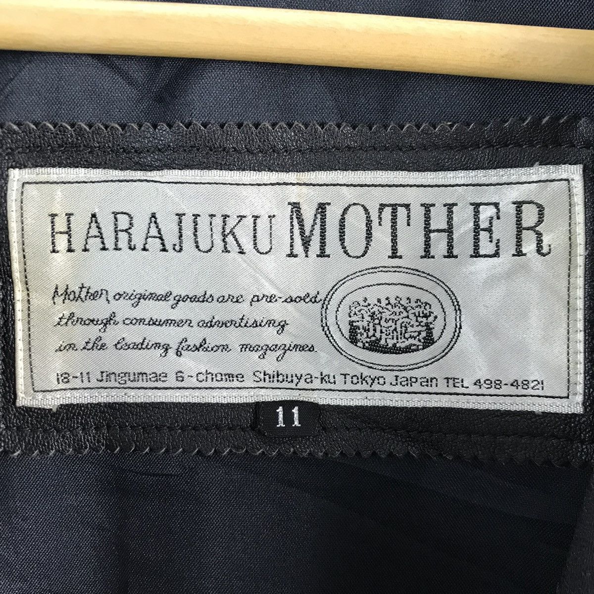 Vintage Harajuku Mother Leather Trench Coat Jacket