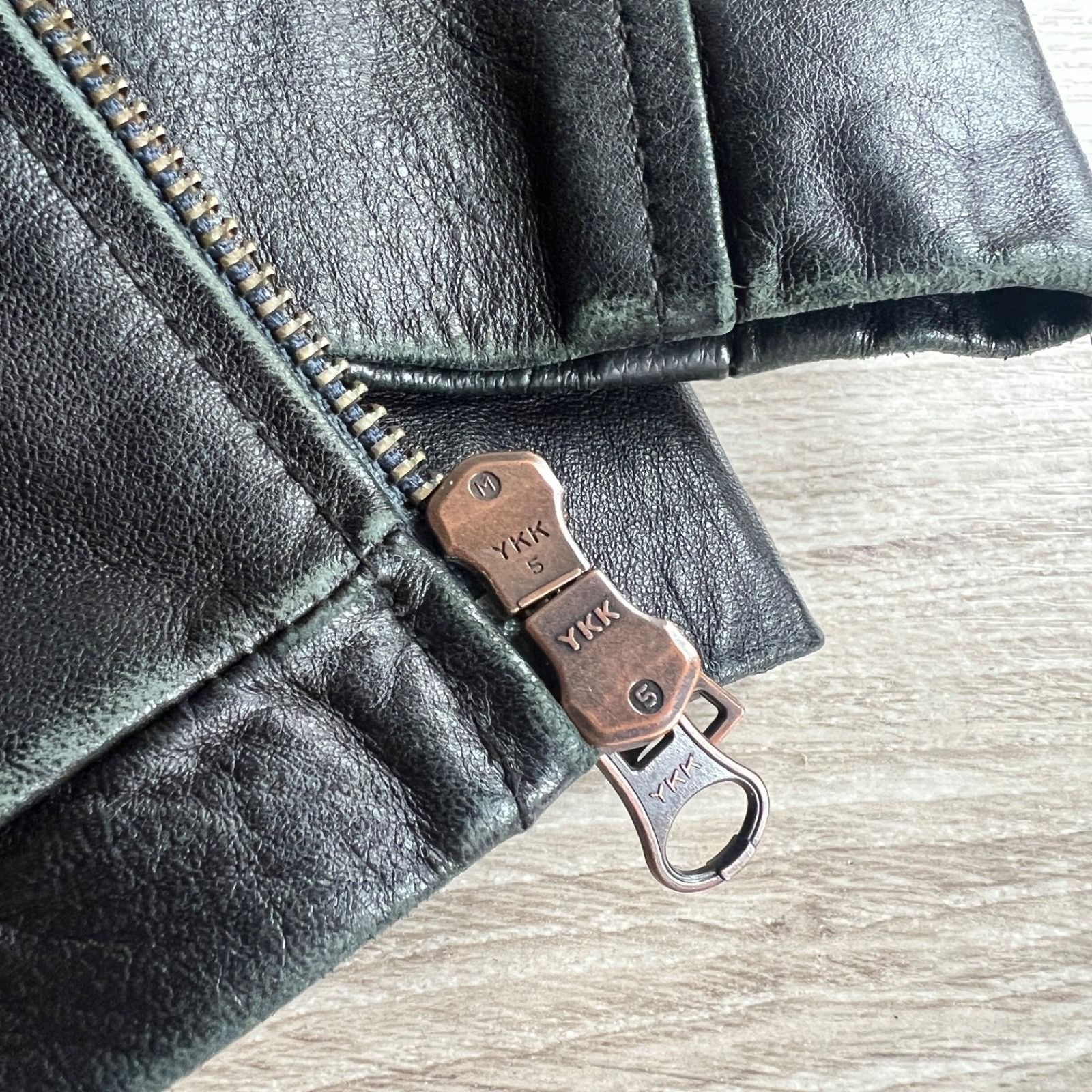 Genuine Leather Vintage French European Leather Minimalist Jacket 9908AC Size L / US 10 / IT 46 - 9 Thumbnail