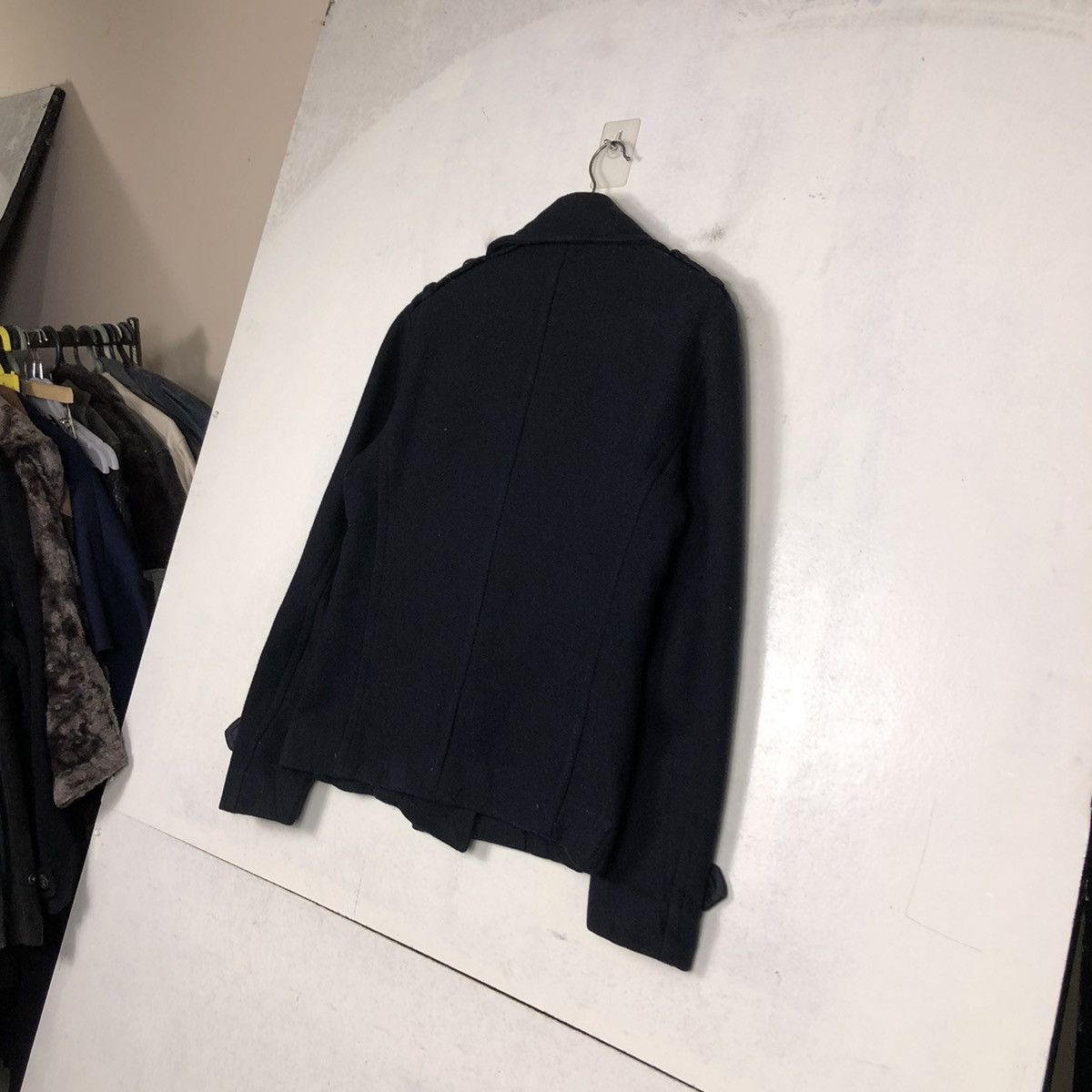 Hysteric Glamour 📌CROPPED WOOL BIKER JACKET BOYCOTT DOUBLE COLLAR Size US M / EU 48-50 / 2 - 11 Thumbnail
