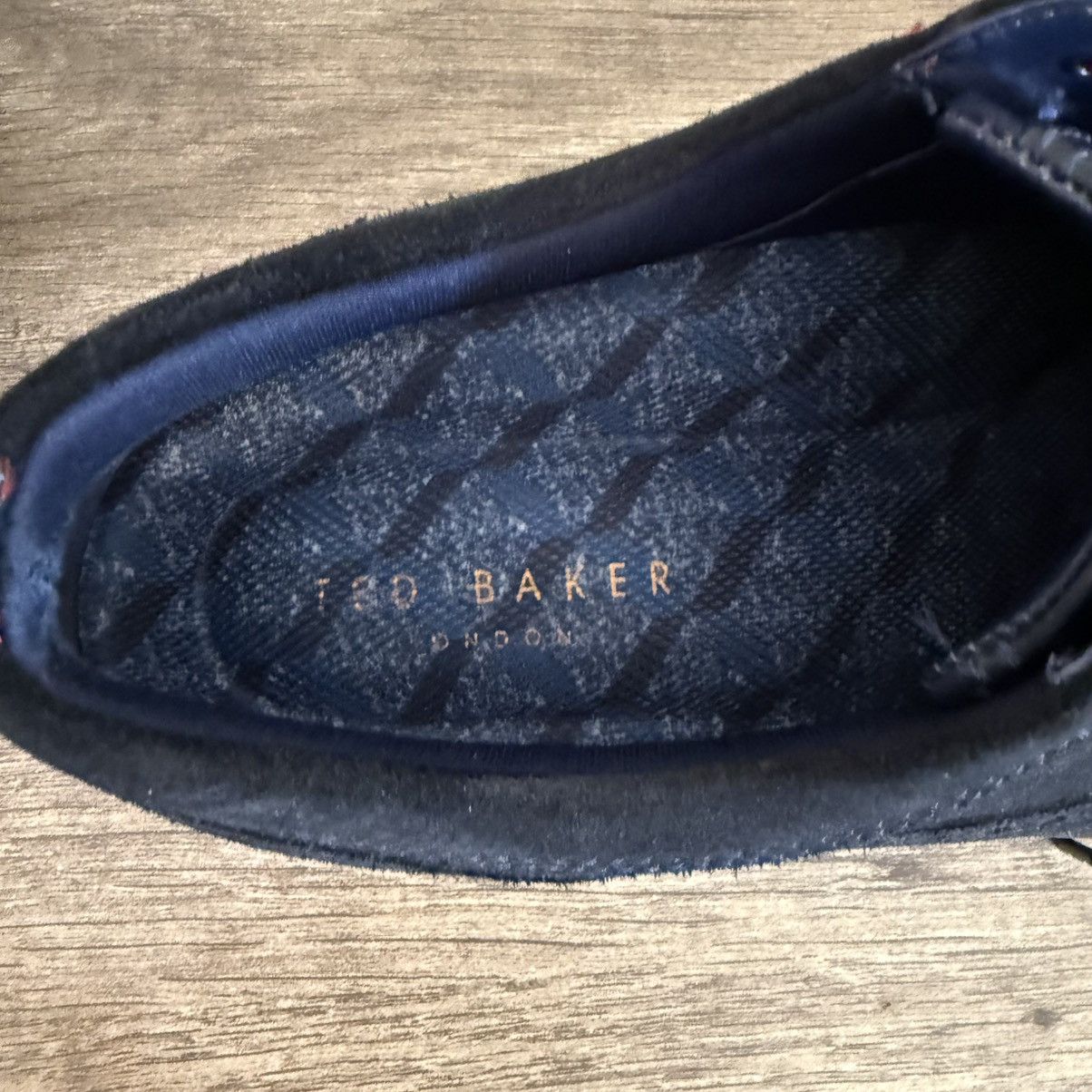 Ted Baker Ted Baker Deelans Navy Suede Oxford Dress Shoes Sz 12 US Size US 12 / EU 45 - 3 Thumbnail
