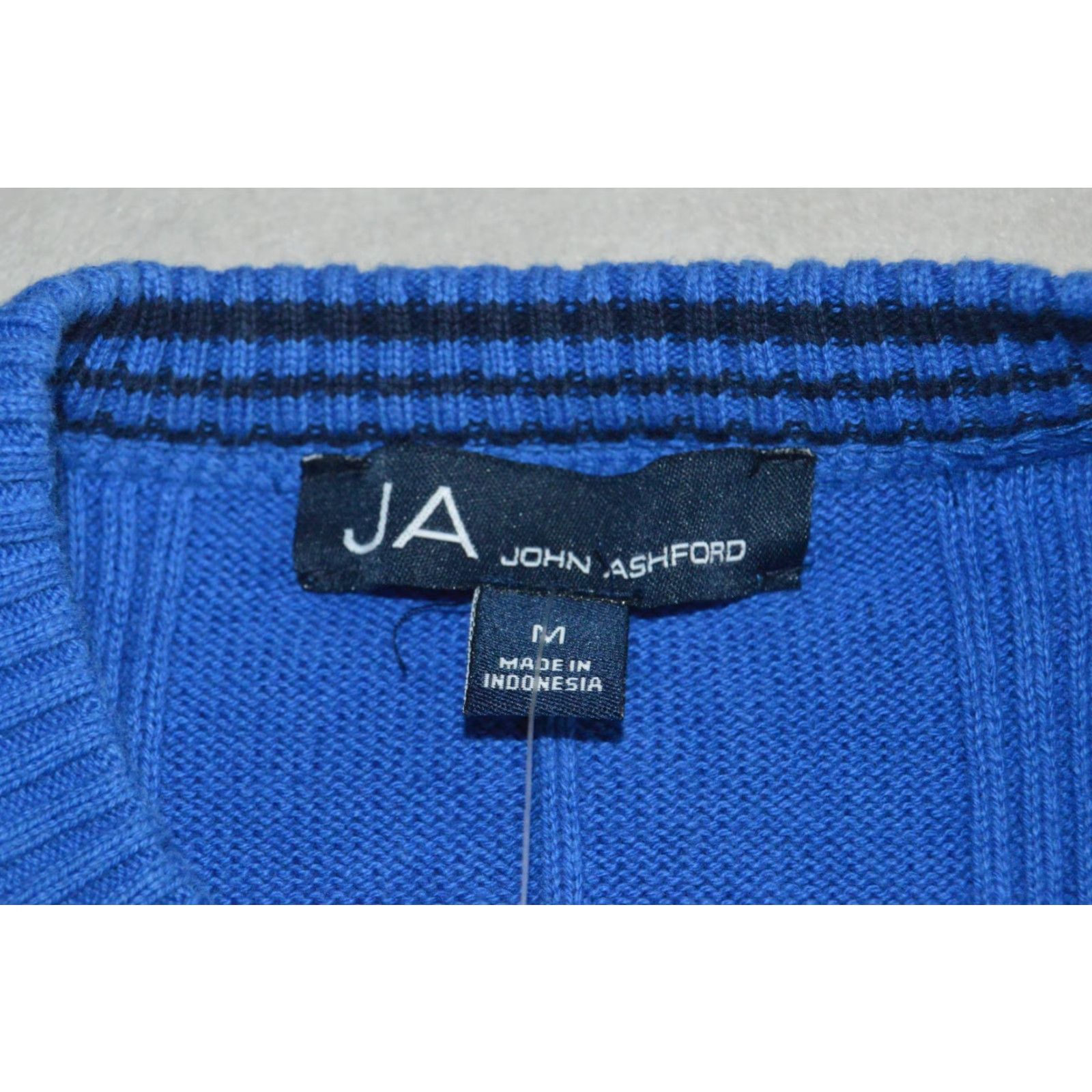 Vintage VINTAGE NWT John Ashford Sweater Men’s M Cotton Pullover Sweatshirt Size US M / EU 48-50 / 2 - 3 Thumbnail