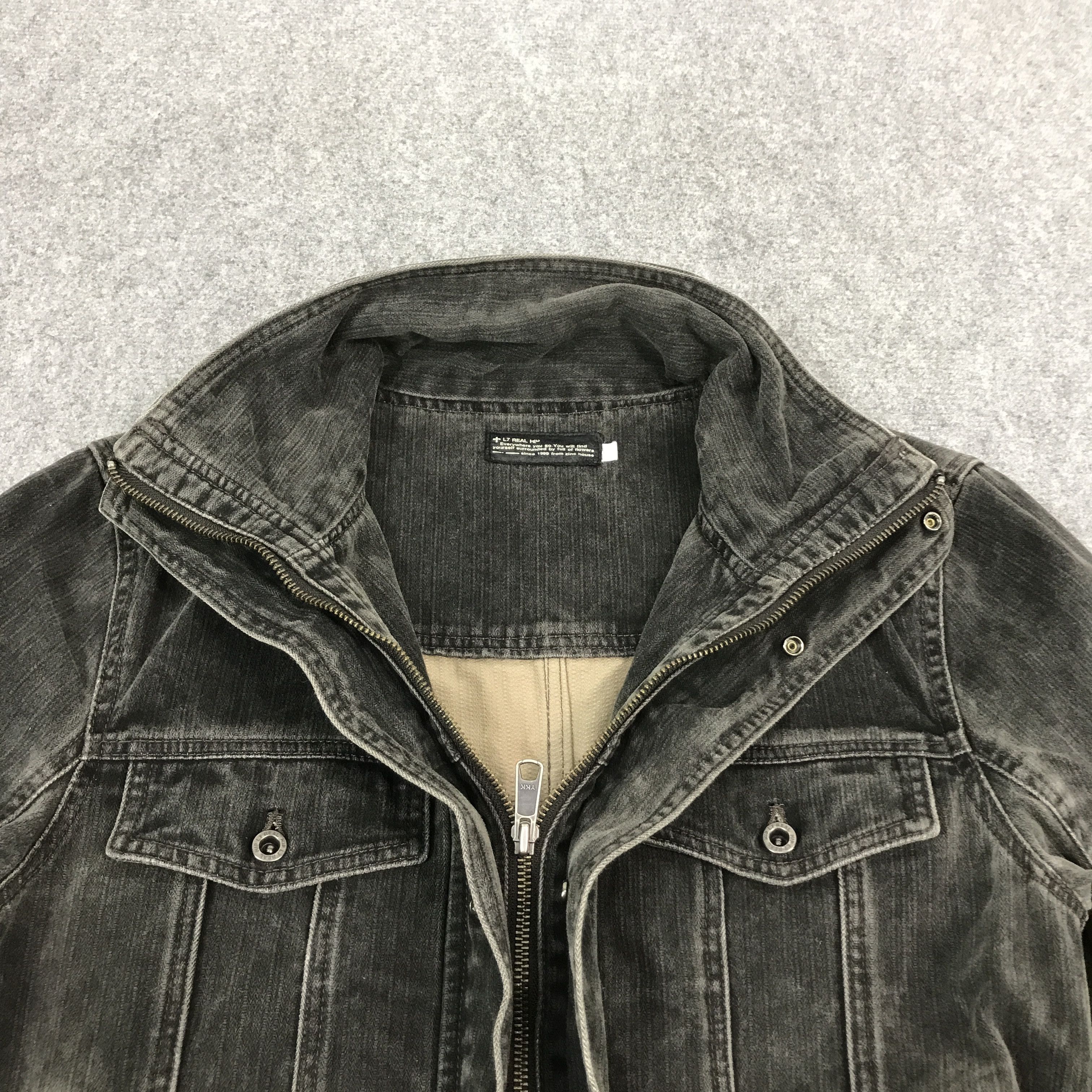 Designer × Japanese Brand × L7 Real Hip L7 Real Hip Black denim Ifsixwasnine style jacket Size US M / EU 48-50 / 2 - 6 Thumbnail