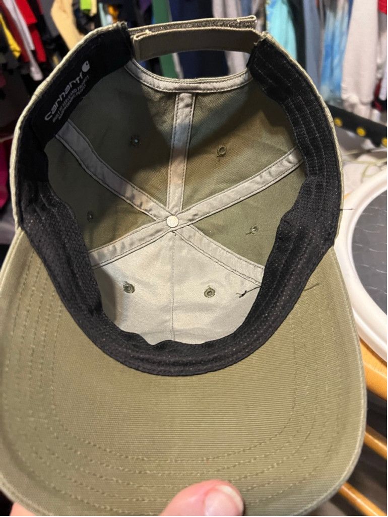 Carhartt Men's Carhartt One Size Olive Green Brown Logo Baseball Hat Size ONE SIZE - 5 Thumbnail