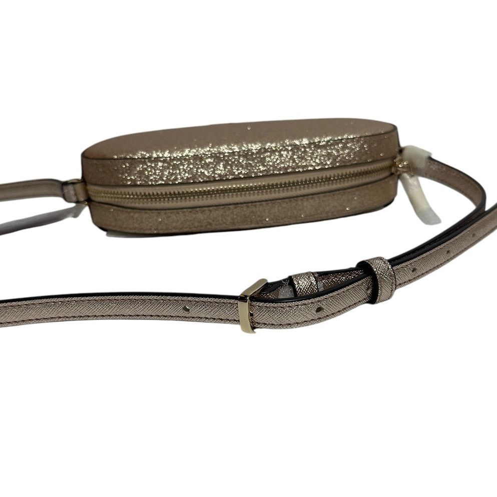 Kate Spade Kate Spade Glimmer Oval Small Camera Bag Gold Glitter Size ONE SIZE - 8 Thumbnail