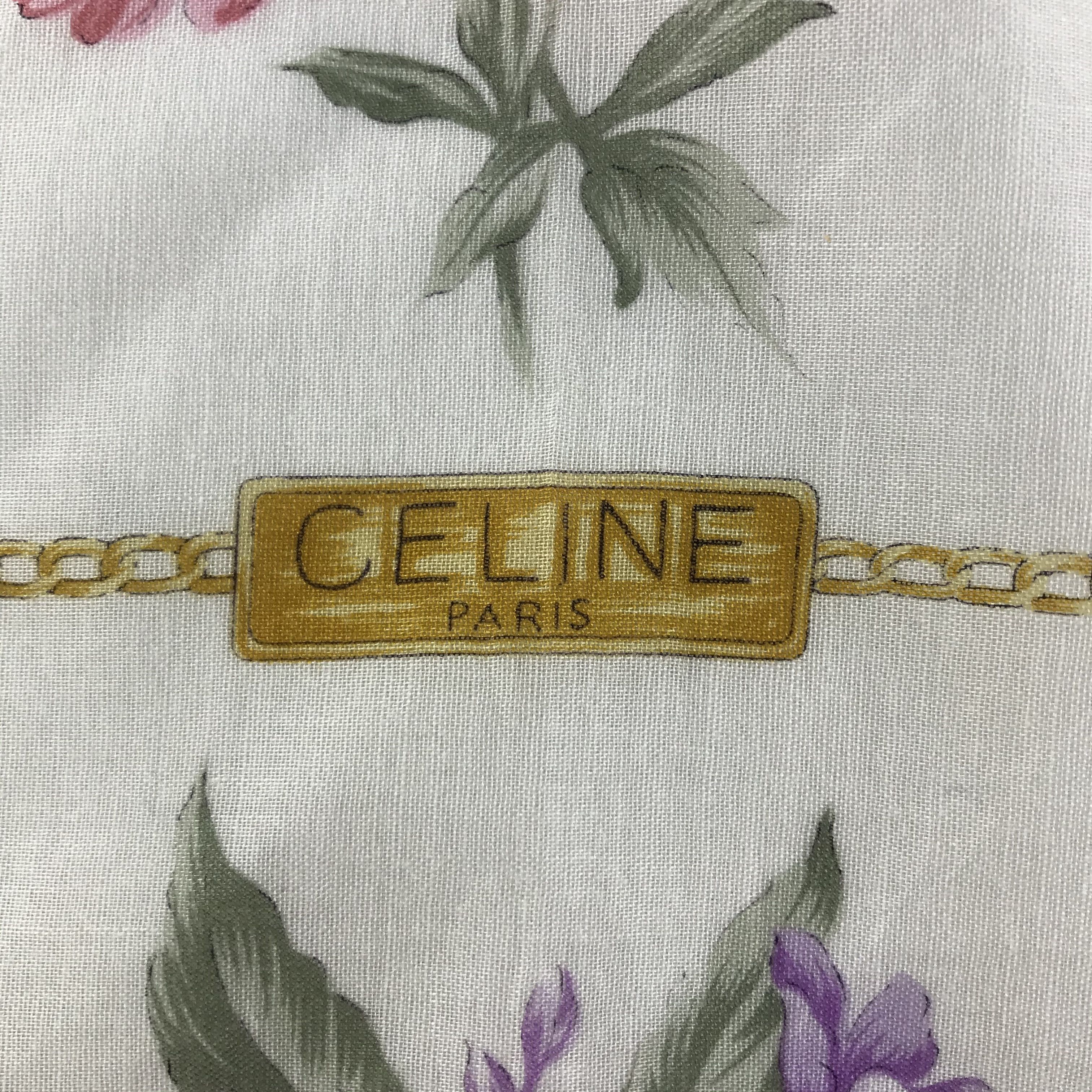 Celine × Vintage Celine Bandana / Handkerchief / Neckerchief - S1623 Size ONE SIZE - 3 Thumbnail