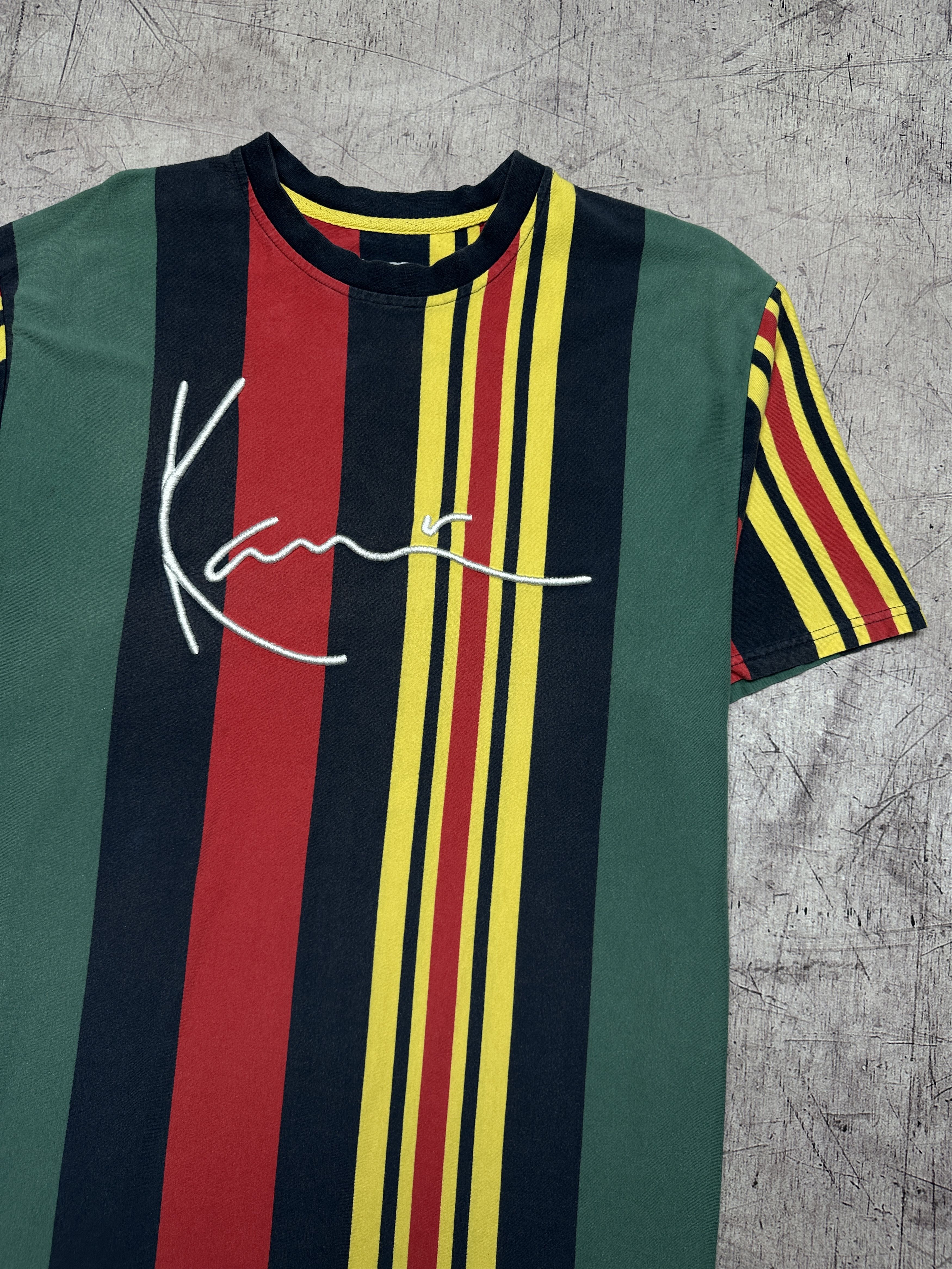 Karl Kani Karl Kani Mens Striped T-Shirt Size US XL / EU 56 / 4 - 2 Thumbnail