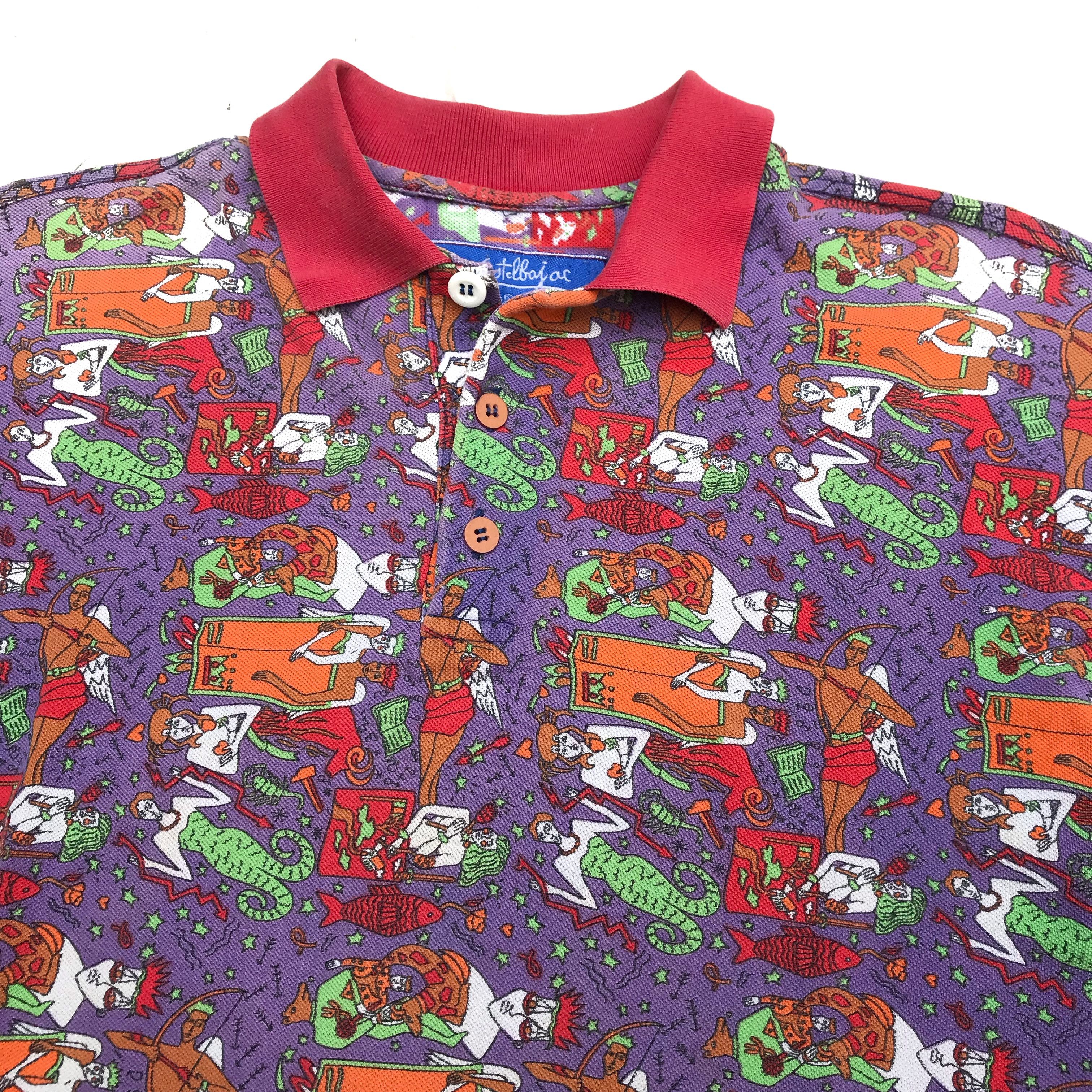 Jean Charles De Castelbajac Vintage Jean De Castelbajac Mer polo shirt Size US M / EU 48-50 / 2 - 1 Thumbnail