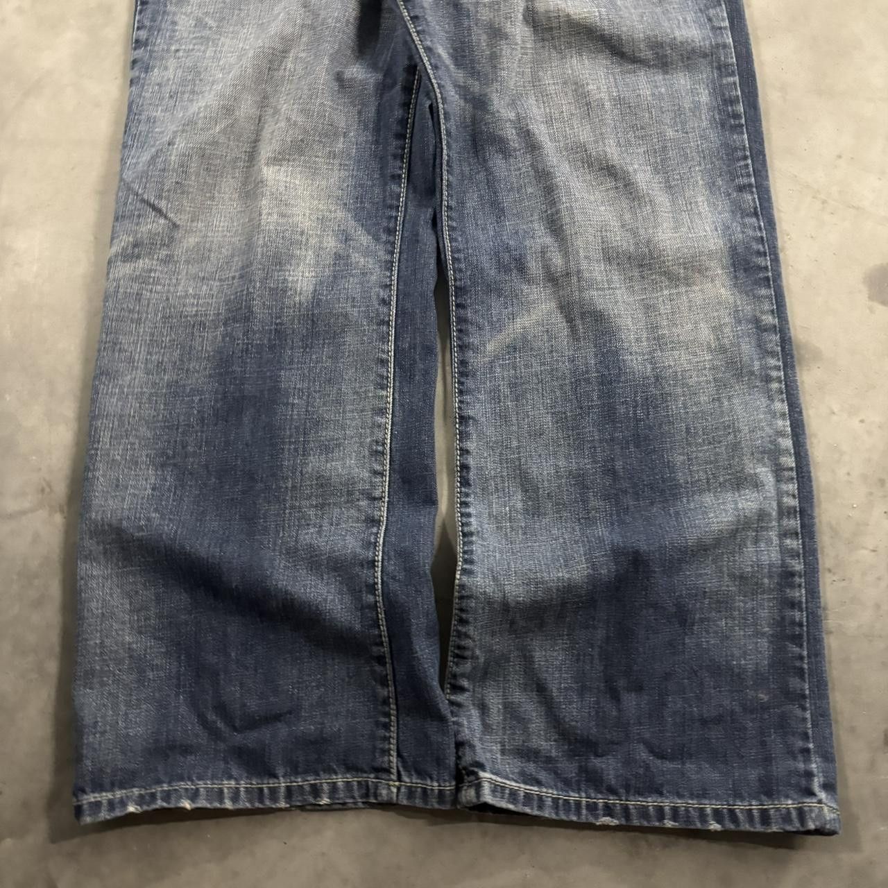 Vintage Crazy Vintage Y2K/2000s Grunge Faded Dark Wash Denim Jeans! 36x30 Size US 36 / EU 52 - 6 Thumbnail