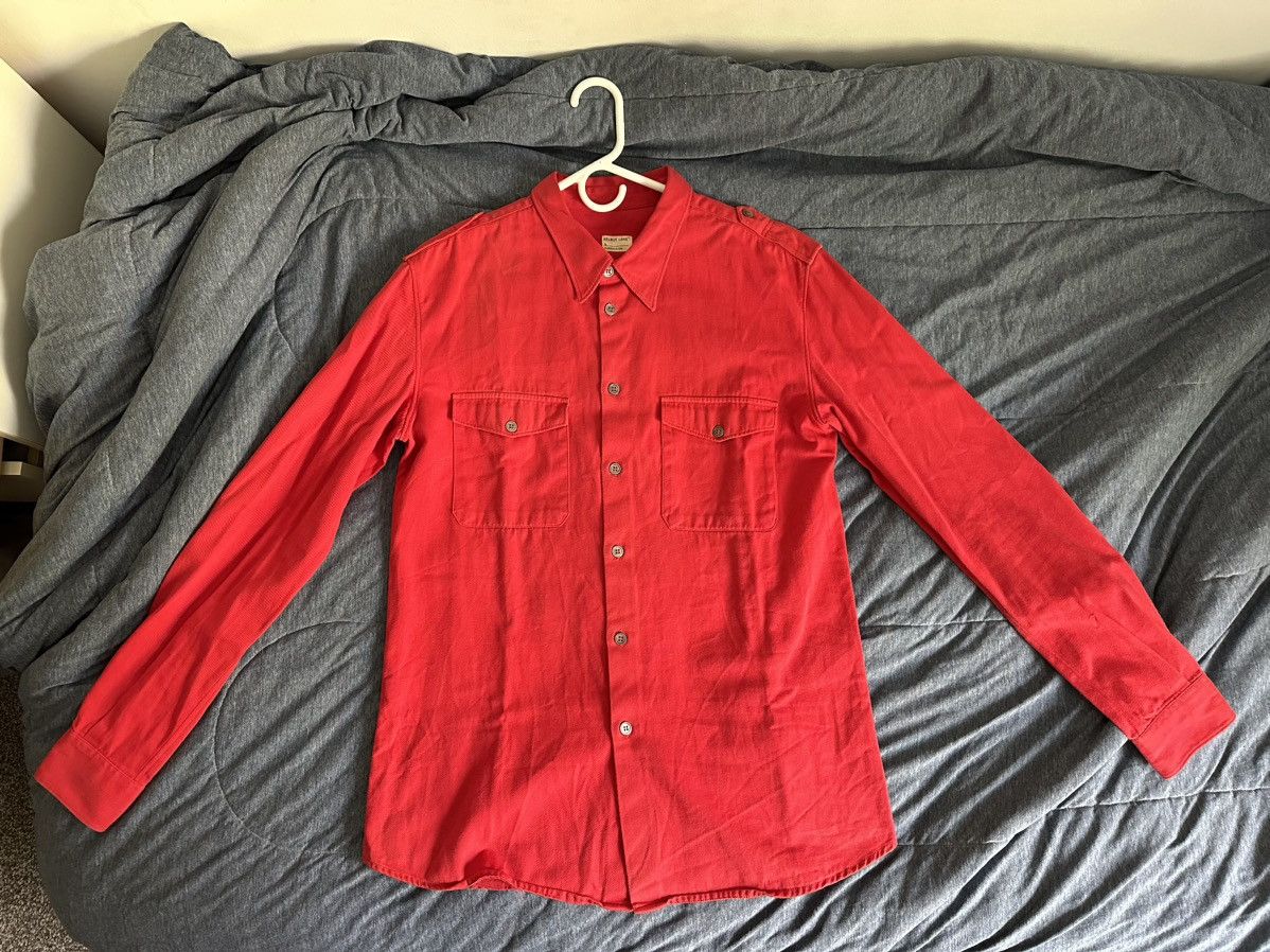 Helmut Lang SS1997 Military Officer’s Shirt in Red Size US M / EU 48-50 / 2 - 6 Thumbnail