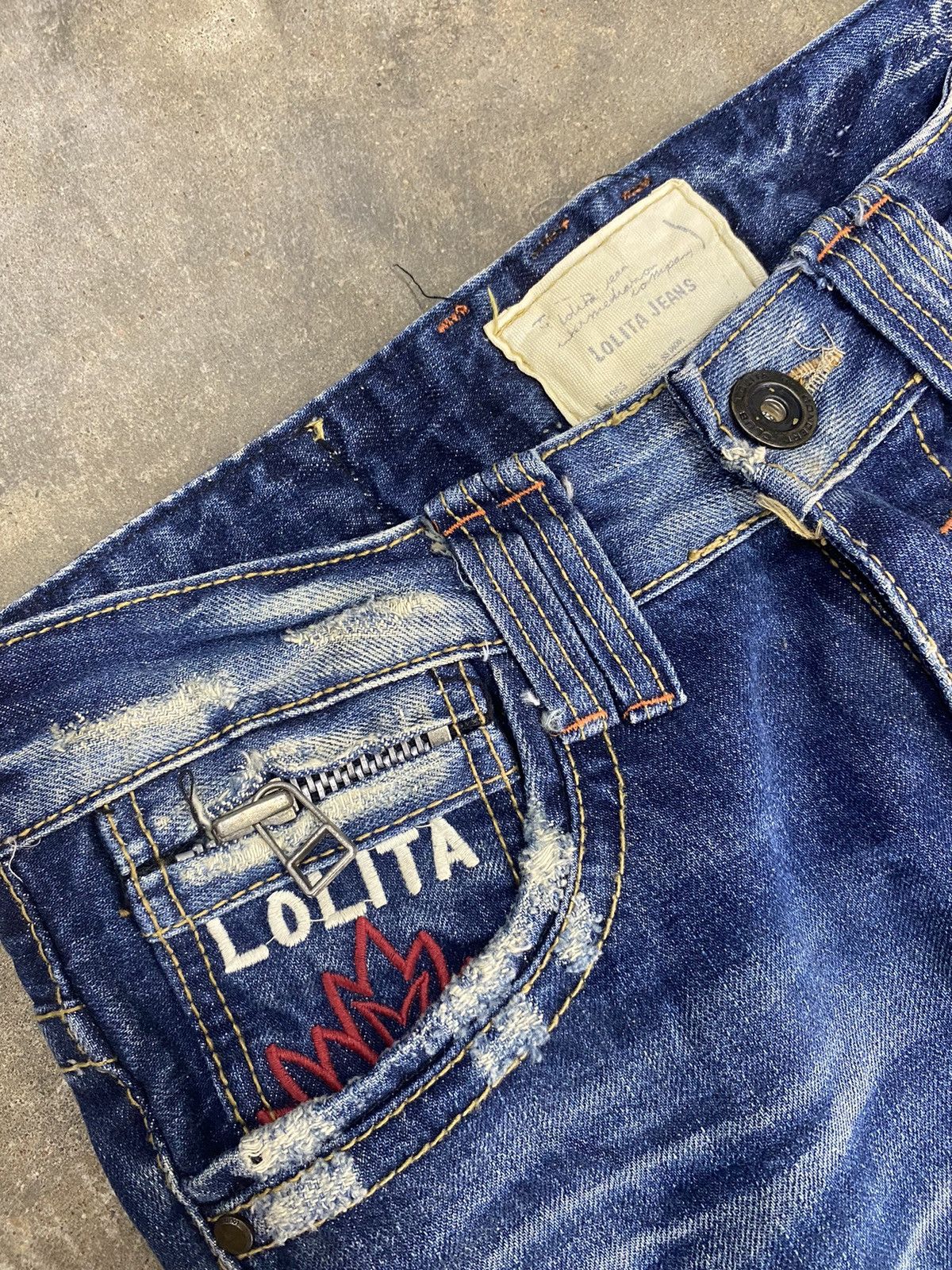 Japanese Brand × Vintage Lolita blue jeans wash japanese brand Size US 30 / EU 46 - 4 Thumbnail