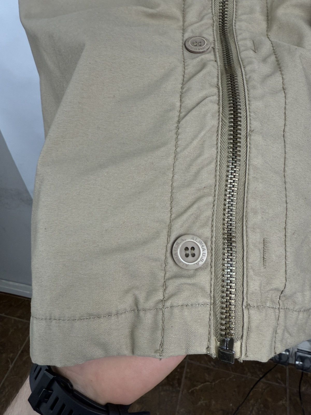 Alpha Industries 🇺🇸 Vintage 90s Alpha Industries Military USA Army Rare Size US L / EU 52-54 / 3 - 8 Thumbnail