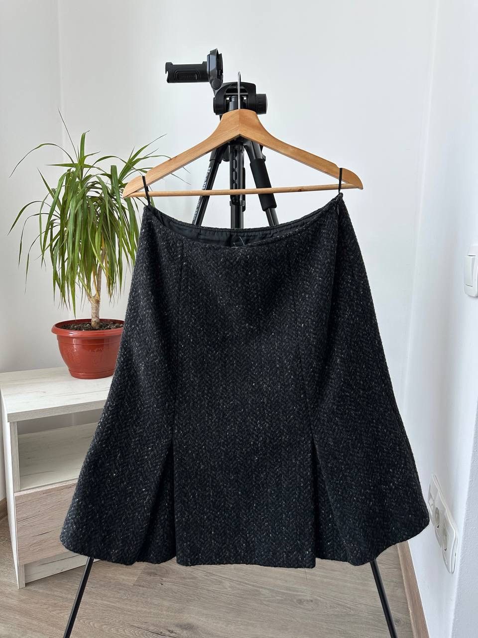 Max Mara × Vintage Vintage Max Mara Wool Rich Blend Gray Skirt Size 28" / US 6 / IT 42 - 3 Thumbnail