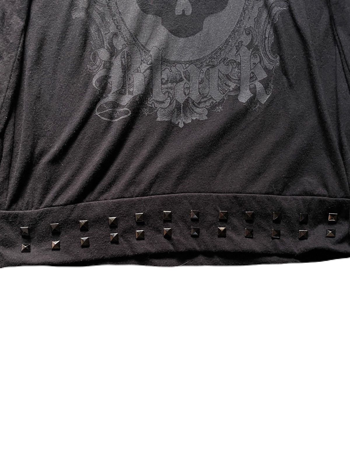If Six Was Nine 2000s JURY BLACK Studded Skull Vkei Long Sleeve Tee Size US S / EU 44-46 / 1 - 6 Thumbnail