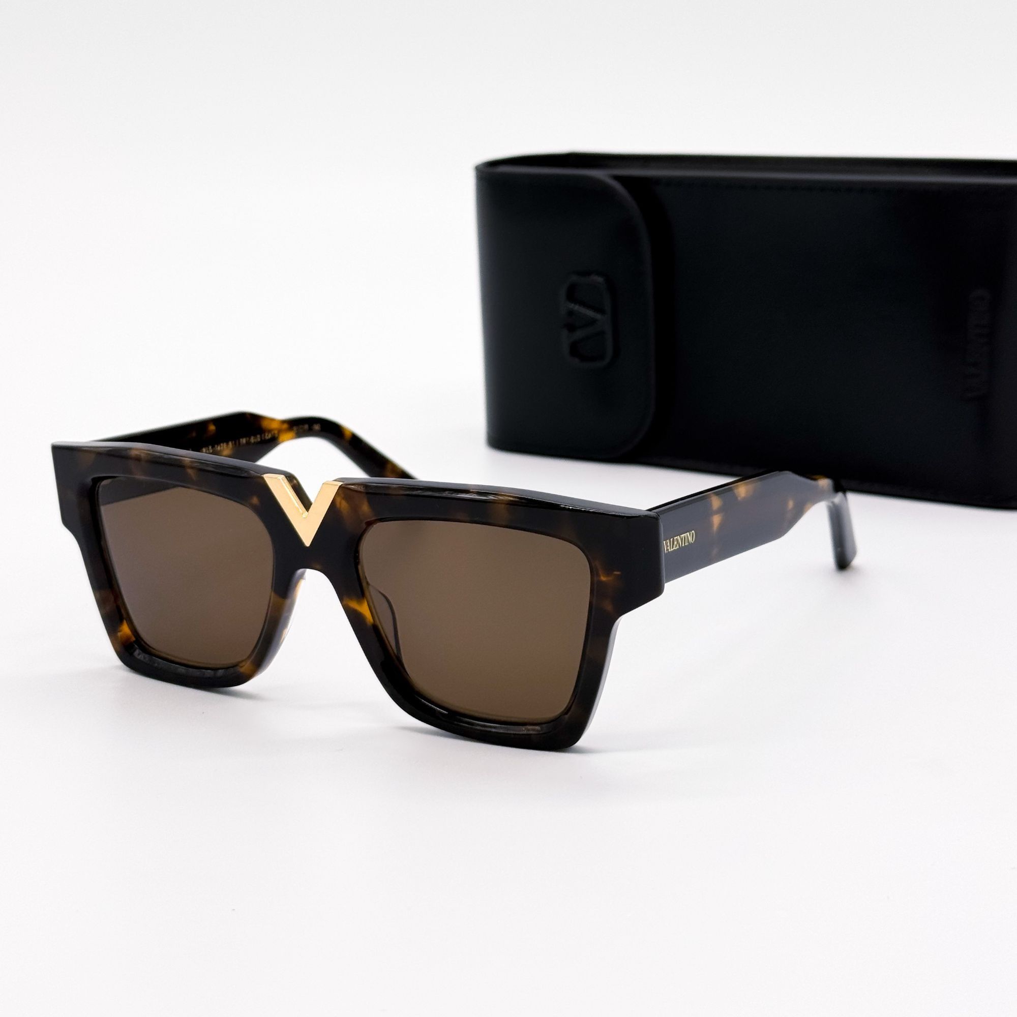 Valentino NEW VALENTINO SUNGLASSES WOMEN HAVANA V-GOLD-II VLS-162B EYE Size ONE SIZE - 1 Thumbnail