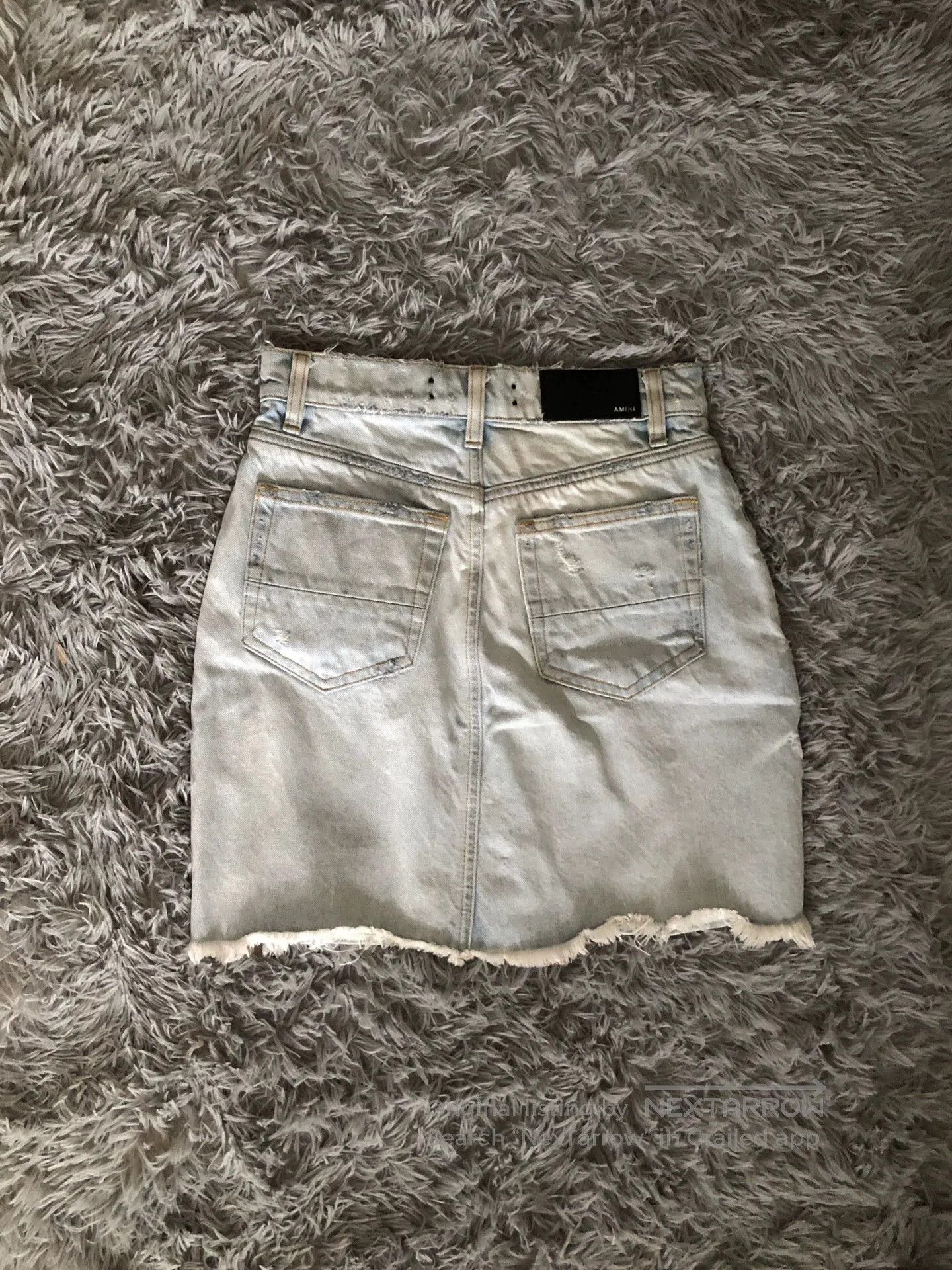Amiri Amiri Ripped Denim Skirt Shorts. Size 26" / US 2 / IT 38 - 4 Thumbnail