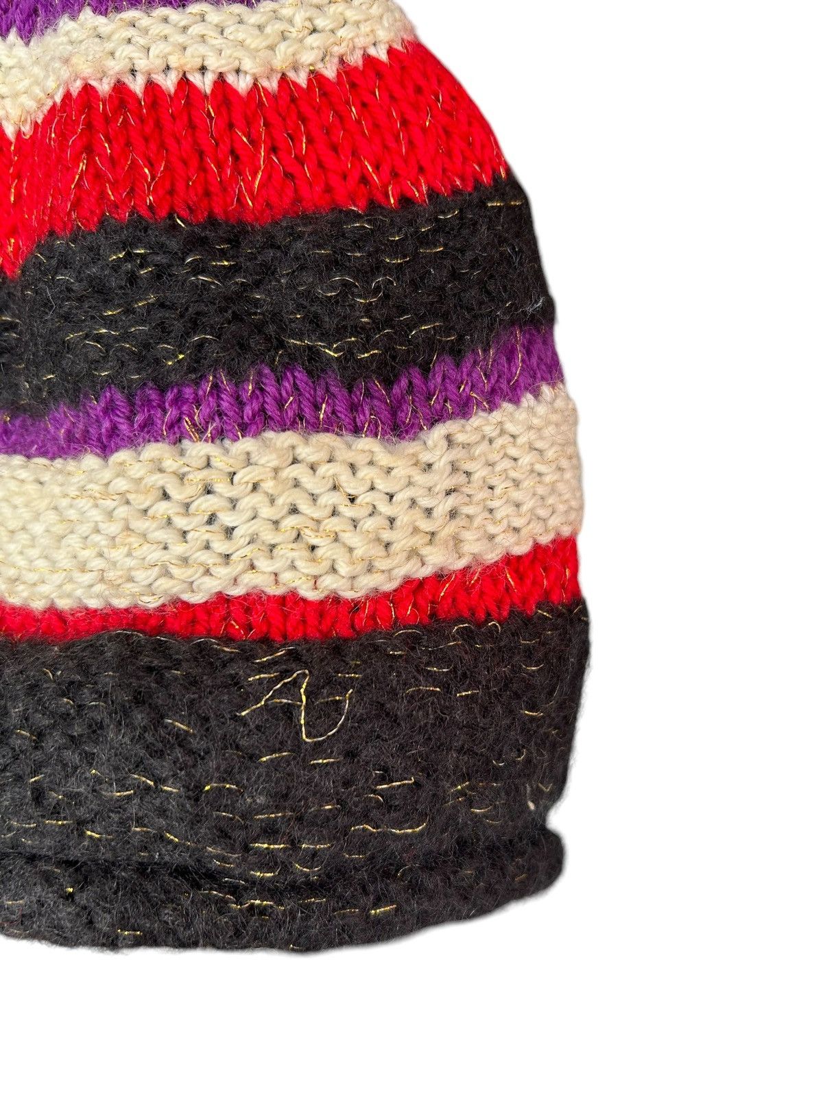 Japanese Brand × Kapital × Vintage Crochet Knitted Handmade Rare Beanie Hats ☠️☠️ Size ONE SIZE - 6 Thumbnail