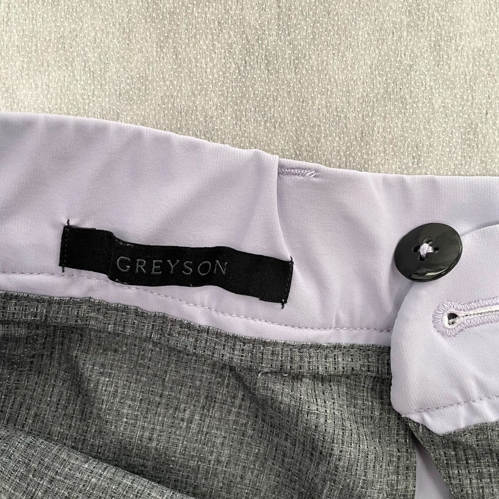 Vintage Greyson Shorts Adult 38 Light Purple Solid Performance Golf Stretch Pockets Mens Size US 38 / EU 54 - 4 Thumbnail