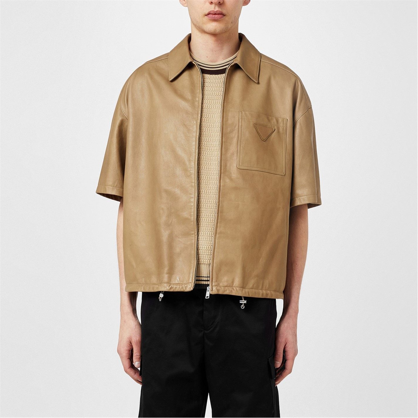 Prada PRADA Nappa Leather Shirt Size US L / EU 52-54 / 3 - 2 Thumbnail