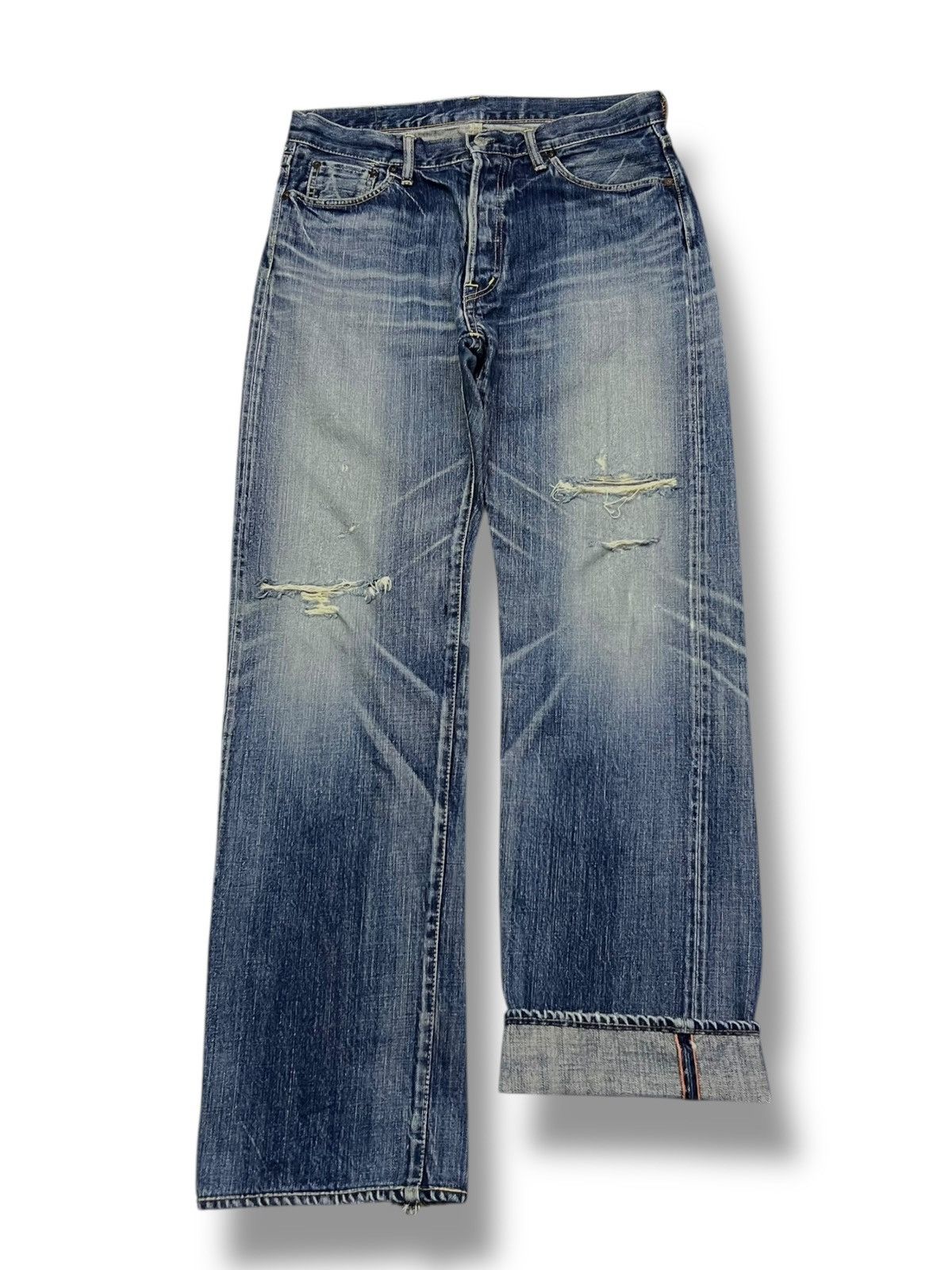 OMNIGOD Vintage 00s OMNIGOD JAPAN LOT 50009 Selvedge Japanese Denim Size US 34 / EU 50 - 2 Thumbnail