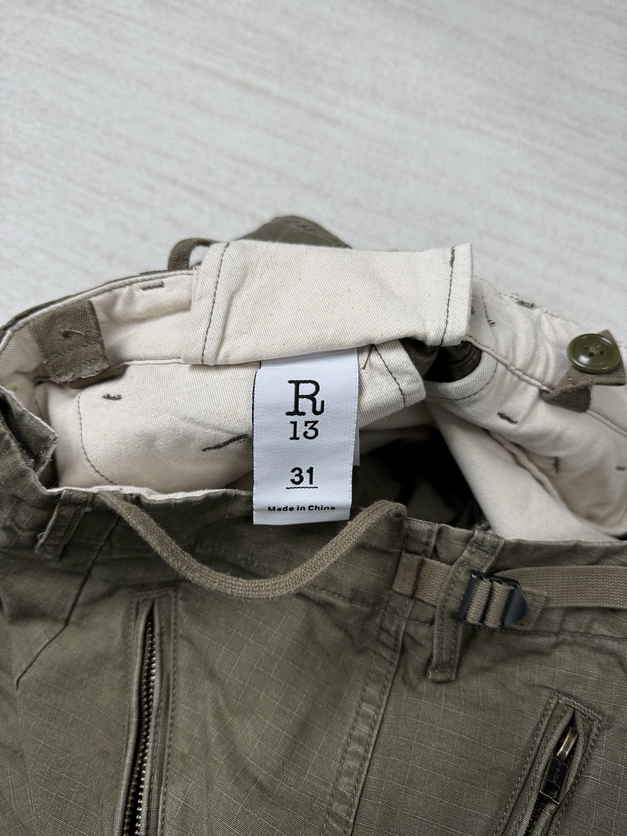 R13 UNWORN* R13 Khaki Flight Cargo Pants Size US 31 - 9 Thumbnail