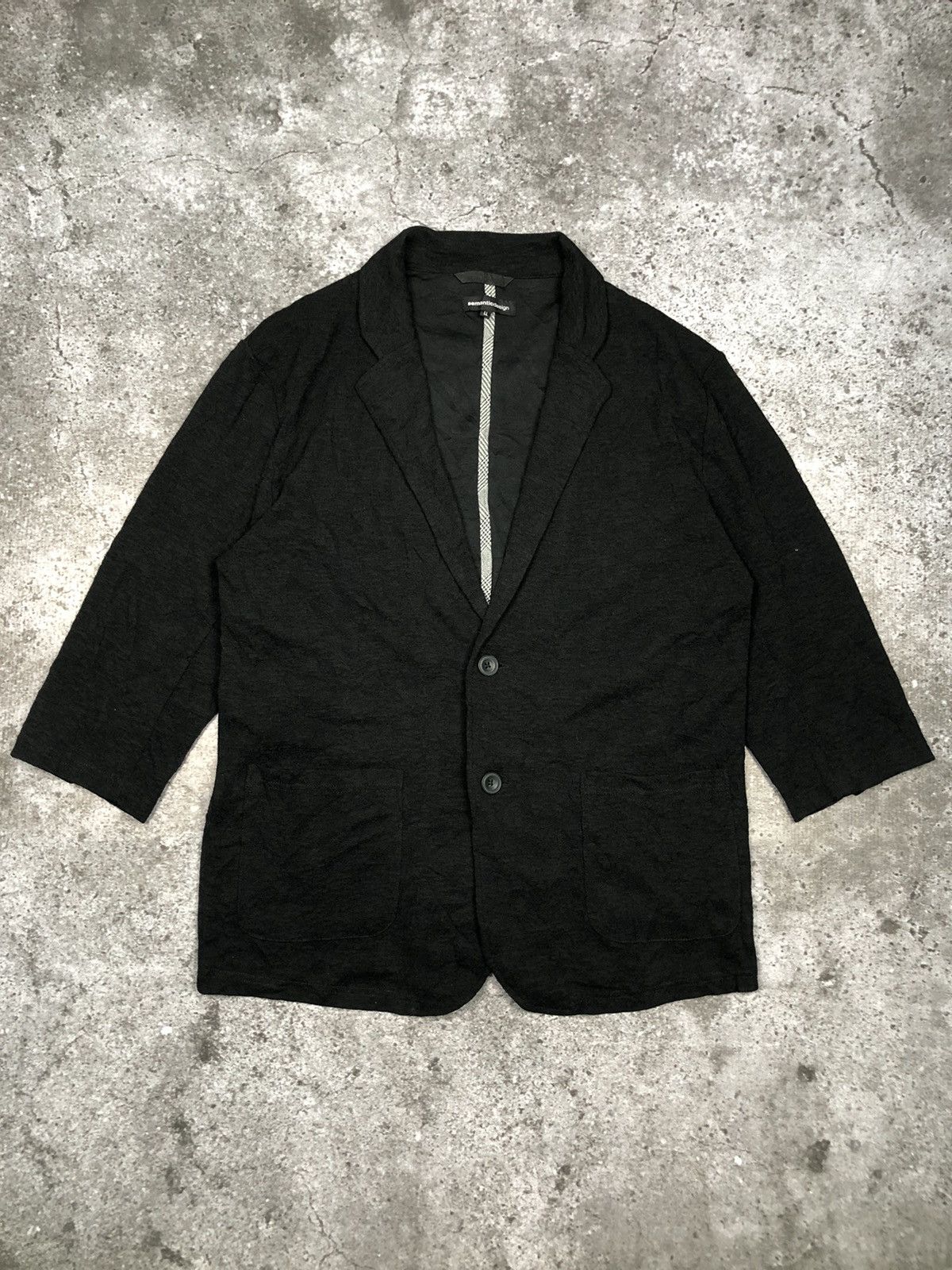 If Six Was Nine × Yasuyuki Ishii × semanticdesign SEMANTIC DESIGN Knit Blazer Size US L / EU 52-54 / 3 - 1 Thumbnail
