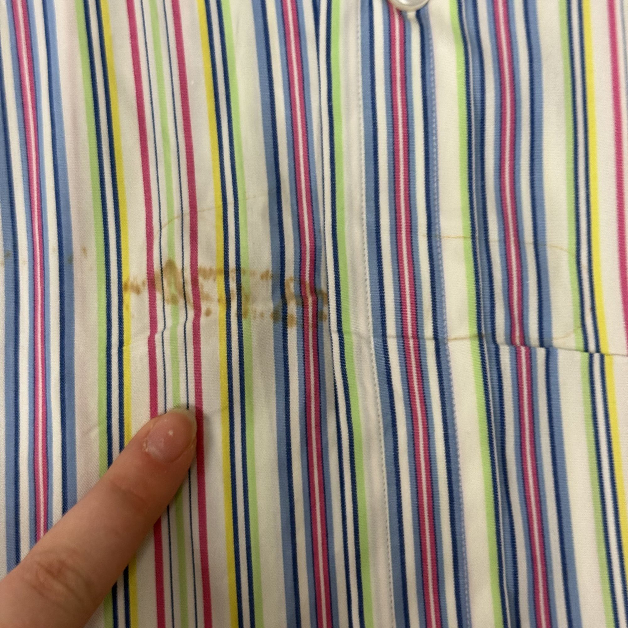 Ralph Lauren Purple Label Vtg Ralph Lauren Italy PURPLE LABEL RAINBOW Stripe Shirt Size US XL / EU 56 / 4 - 12 Thumbnail