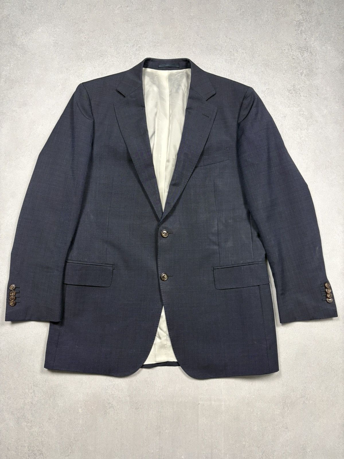 Man SuitSupply Wool Mohair Blazer Navy EU52 Drop 6