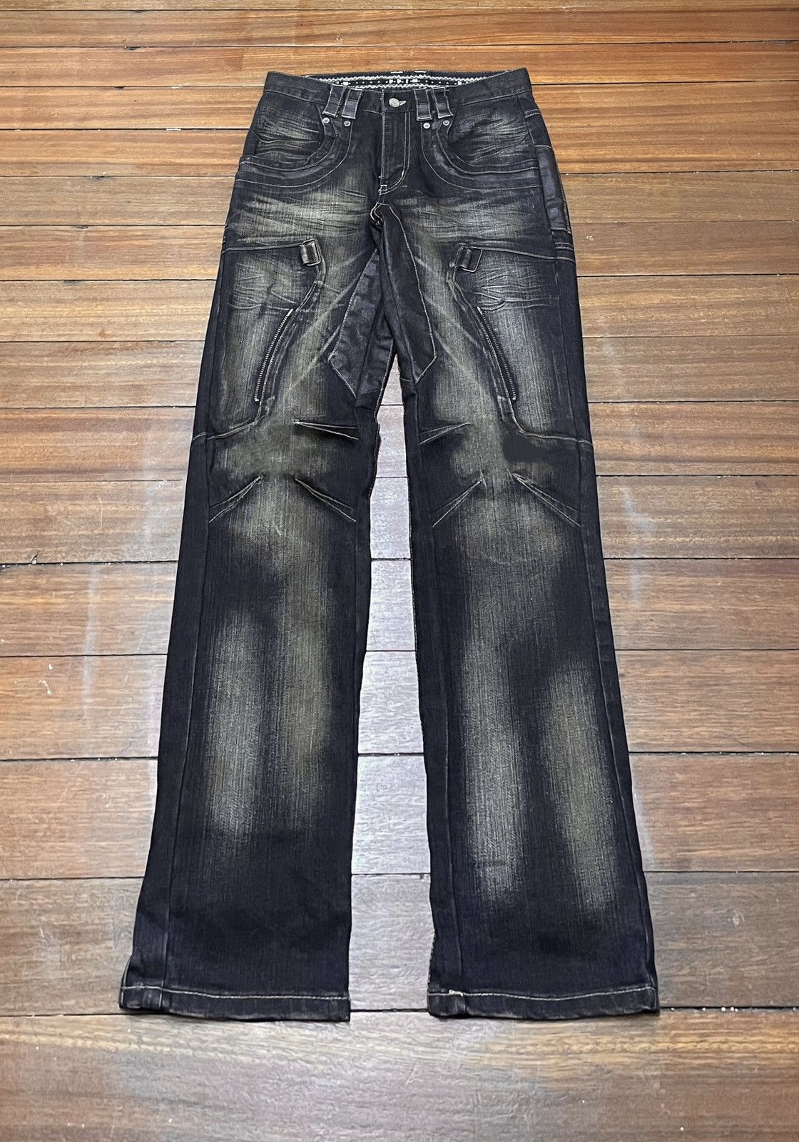 14th Addiction Very Rare Vintage Japanese Brand PPFM Tactical Jeans 1990s Size US 30 / EU 46 - 1 Thumbnail