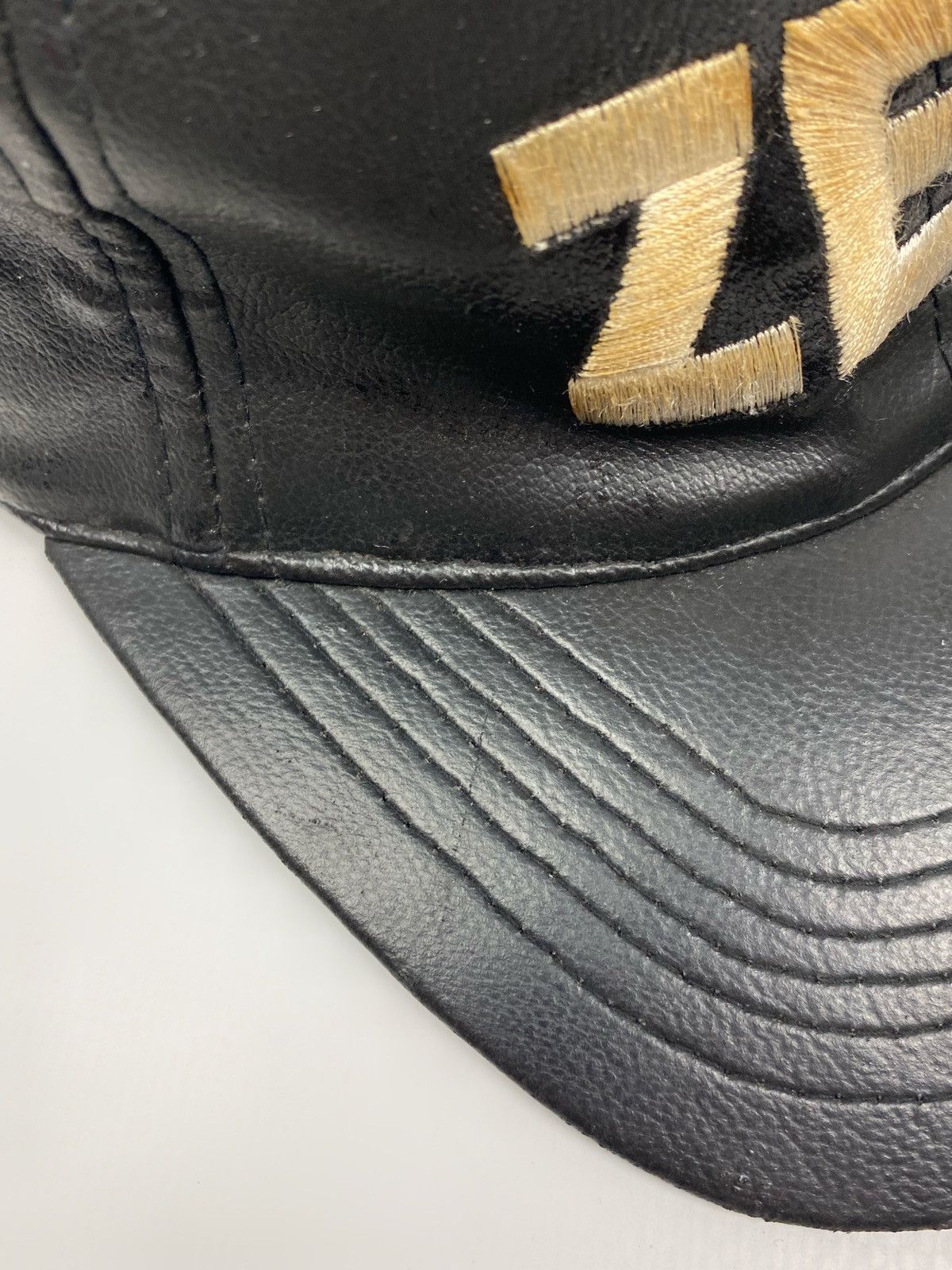 Vintage 1990’s Vintage Zero Spell Out PVC Coated Snap Back Hat Size ONE SIZE - 4 Thumbnail
