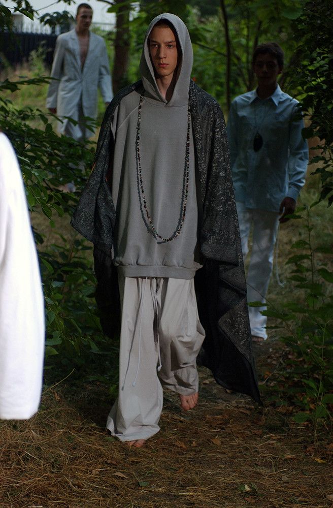 Raf Simons SS04 Siddhārtha plaid cape Size US XXL / EU 58 / 5 - 2 Thumbnail