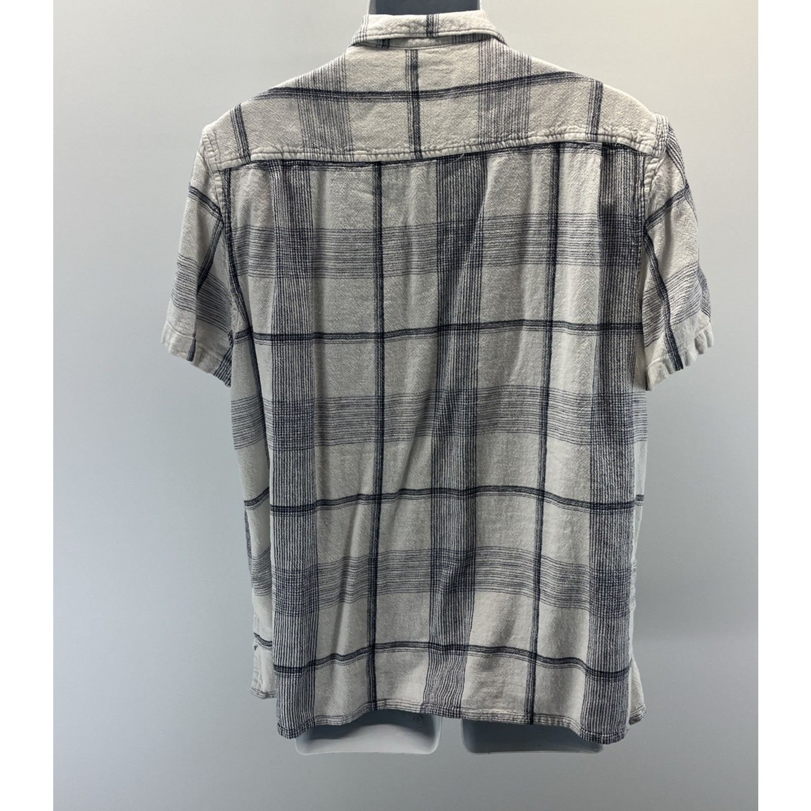 Lucky Brand Lucky Brand Linen Blend Plaid Button Front Shirt Men's XL Size US XL / EU 56 / 4 - 4 Thumbnail