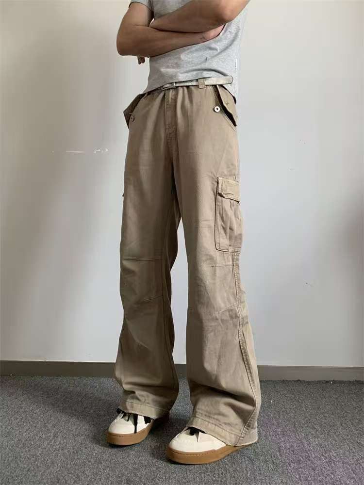 Japanese Brand × Jean Khaki street washed vintage workwear denim trousers y2k Size US 32 / EU 48 - 3 Thumbnail