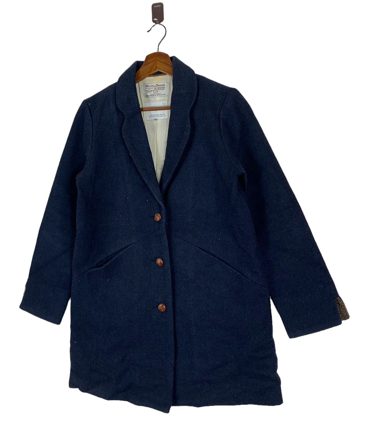 Harris Tweed HARRIS TWEED SEVENDAY SUNDAYS LONG COAT JACKET Size L / US 10 / IT 46 - 2 Thumbnail
