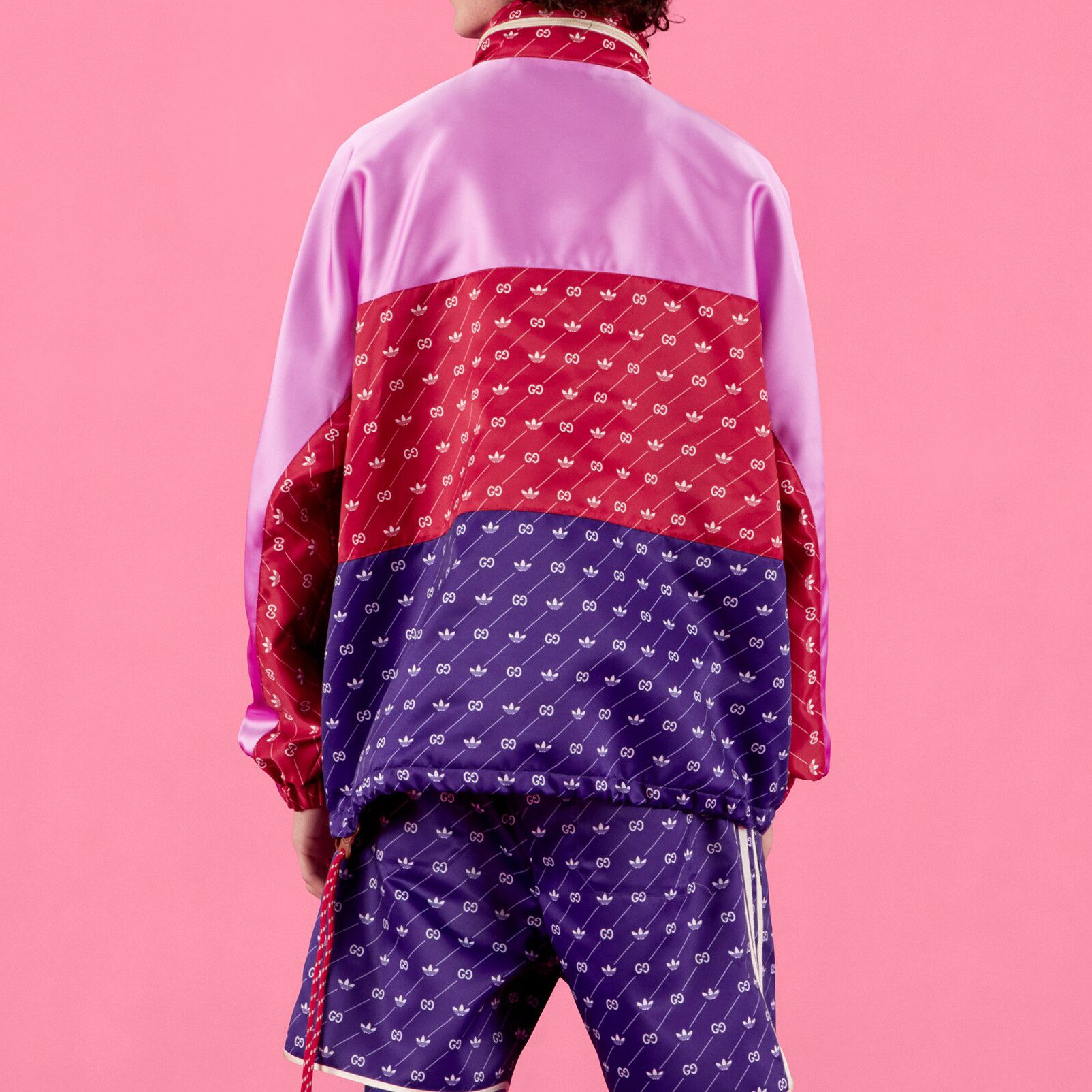 Gucci 50 L -Gucci Adidas Anorak Jacket Nylon Blue Red Purple Size US L / EU 52-54 / 3 - 3 Thumbnail