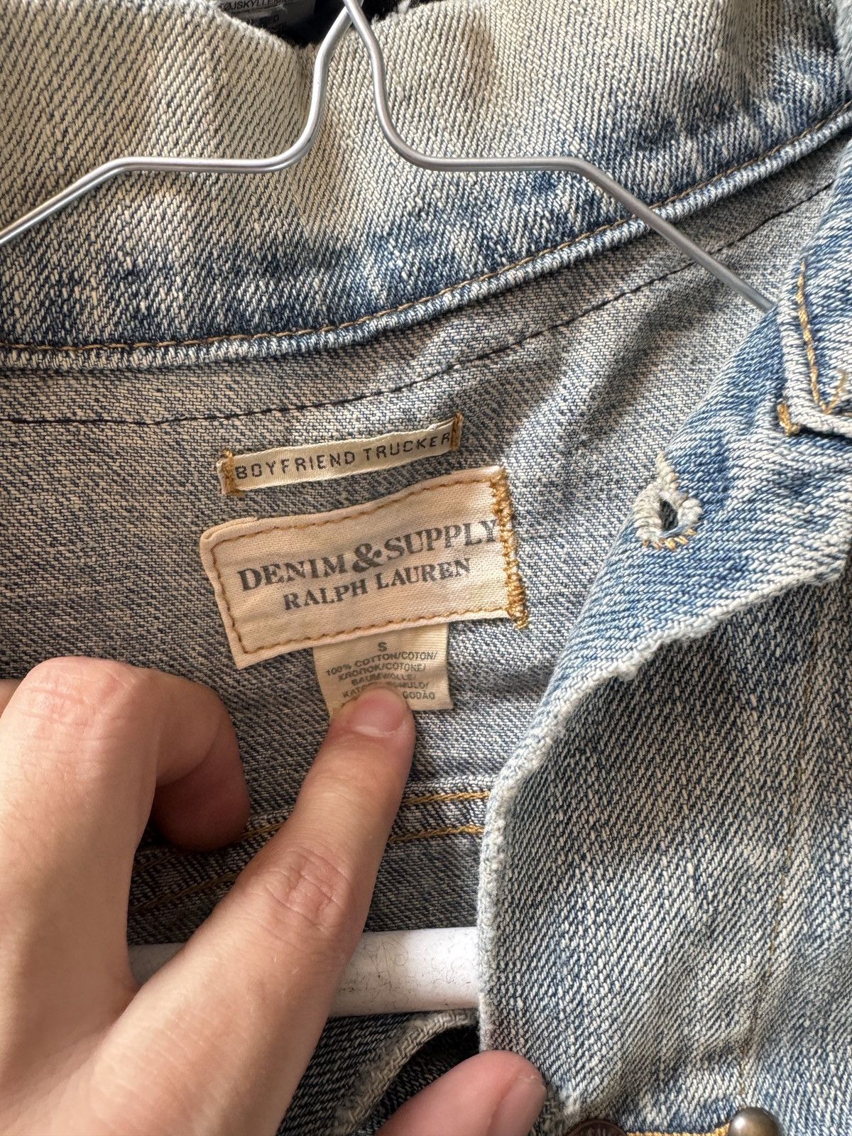 Denim & Supply Ralph Lauren RALPH LAUREN DENIM SUPPLY FLAG STUDDED DENIM JACKET Size US S / EU 44-46 / 1 - 3 Thumbnail