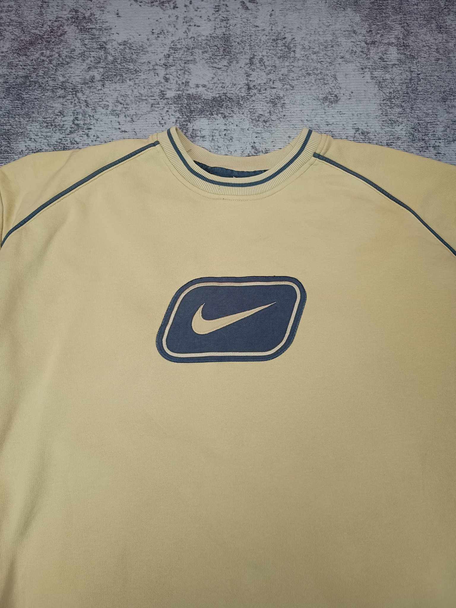 Nike × Vintage nike sweatshirt Vintage 90s 00s Rare Big Swoosh embroidered Size US XL / EU 56 / 4 - 3 Thumbnail