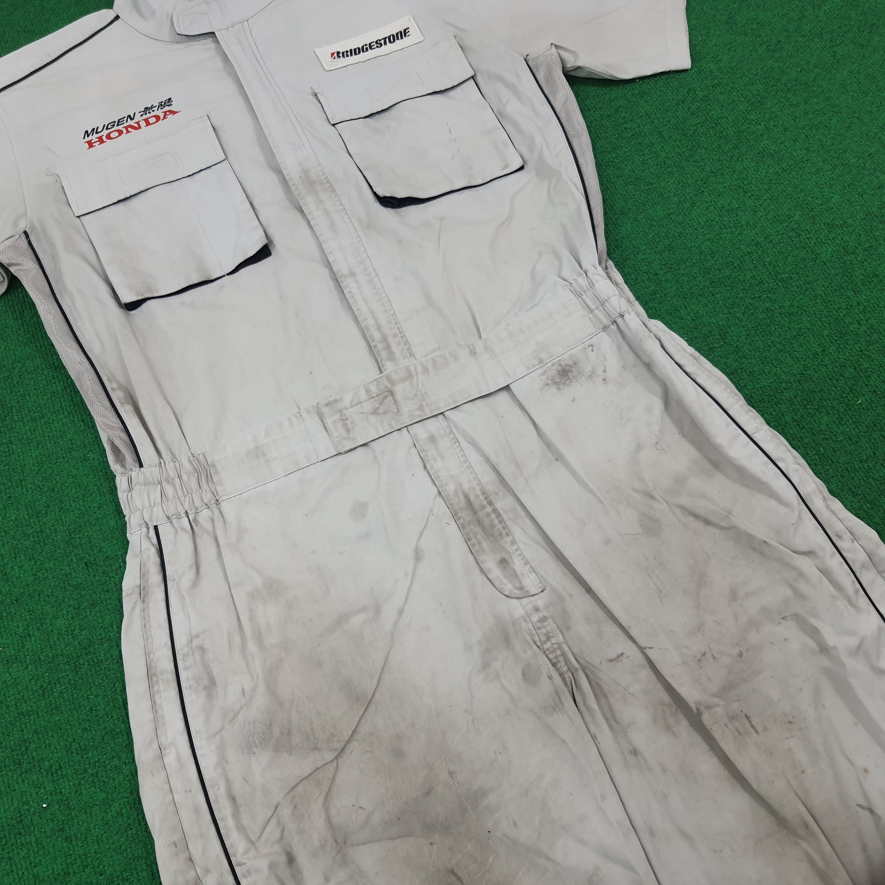 Japanese Brand × Vintage Vintage Mugen HONDA Japan Motorsports Racing Coverall Size US L / EU 52-54 / 3 - 8 Thumbnail