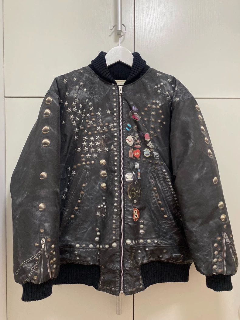 Neighborhood Neighborhood Digital Print Leather Bomber Jacket - dmc Size US S / EU 44-46 / 1 - 1 Thumbnail