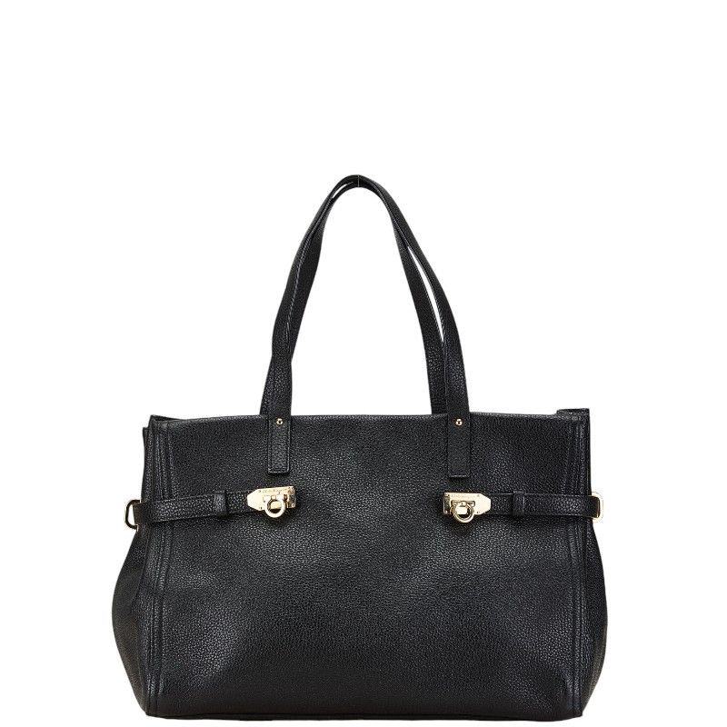 Salvatore Ferragamo Salvatore Ferragamo Salvatore Ferragamo Leather Gancini Tote Bag GU-21F074 Leather Tote Bag GU-21F074 in Very Good Condition Size ONE SIZE - 1 Thumbnail
