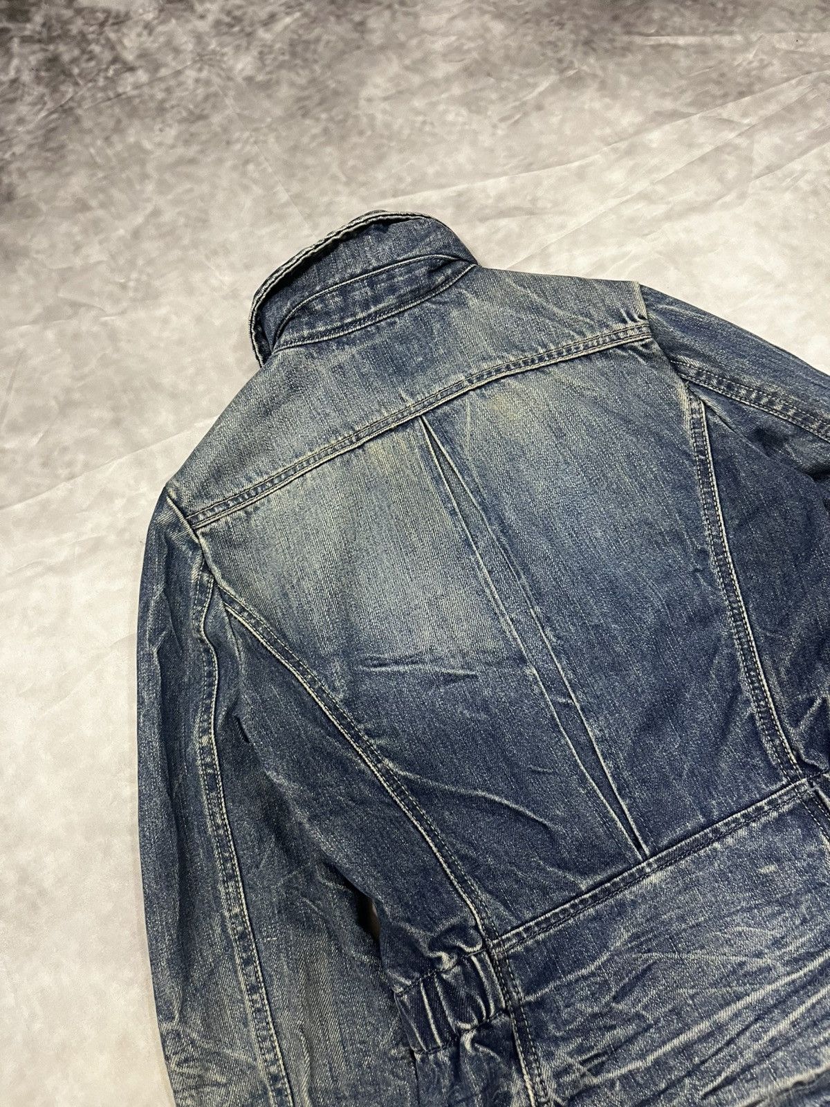 Diesel Diesel Iconic Era Double-Breasted Faded Distressed Jacket Size S / US 4 / IT 40 - 7 Thumbnail