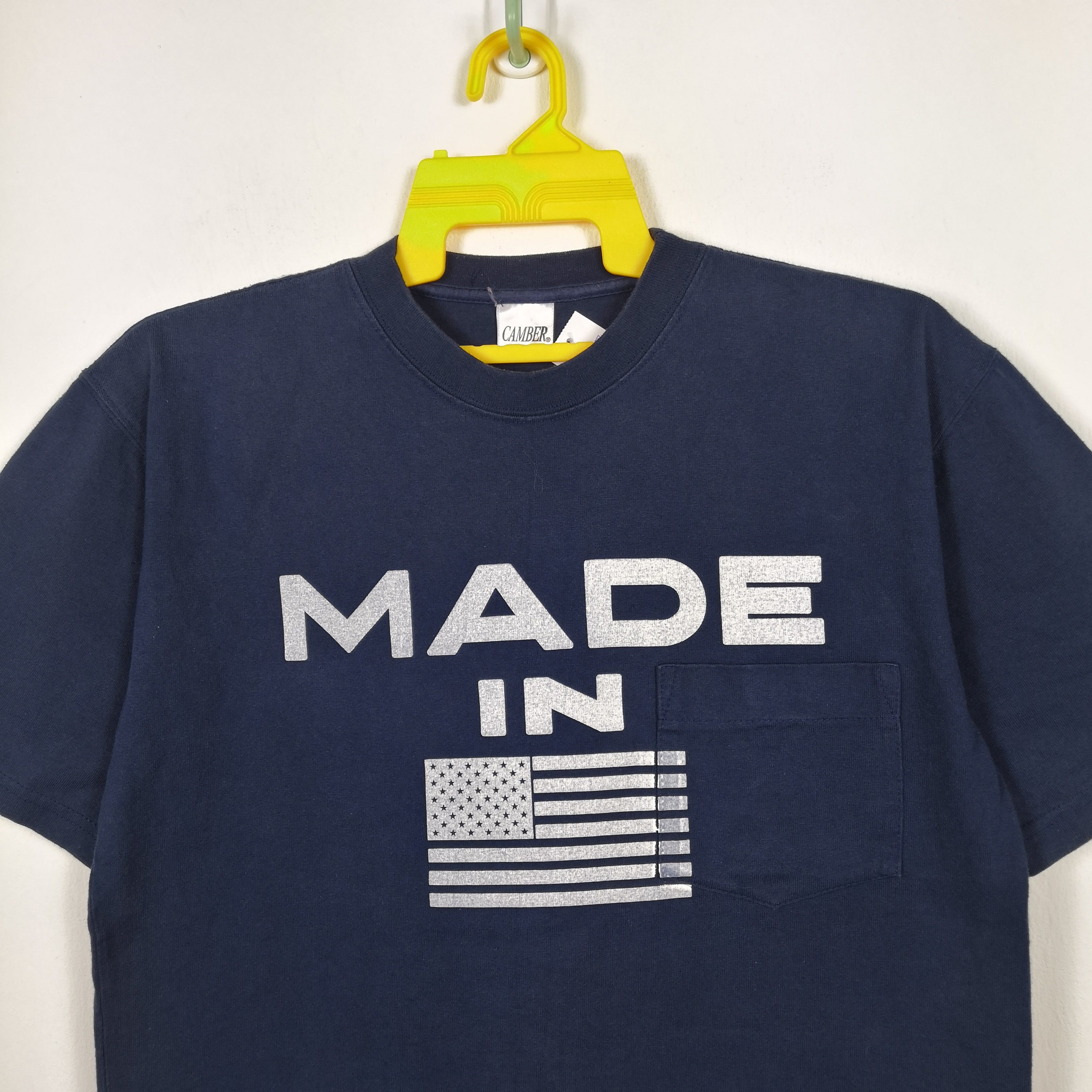 Vintage Vintage 90s Made in USA T-Shirt Spell Out American Tees Size US M / EU 48-50 / 2 - 2 Thumbnail