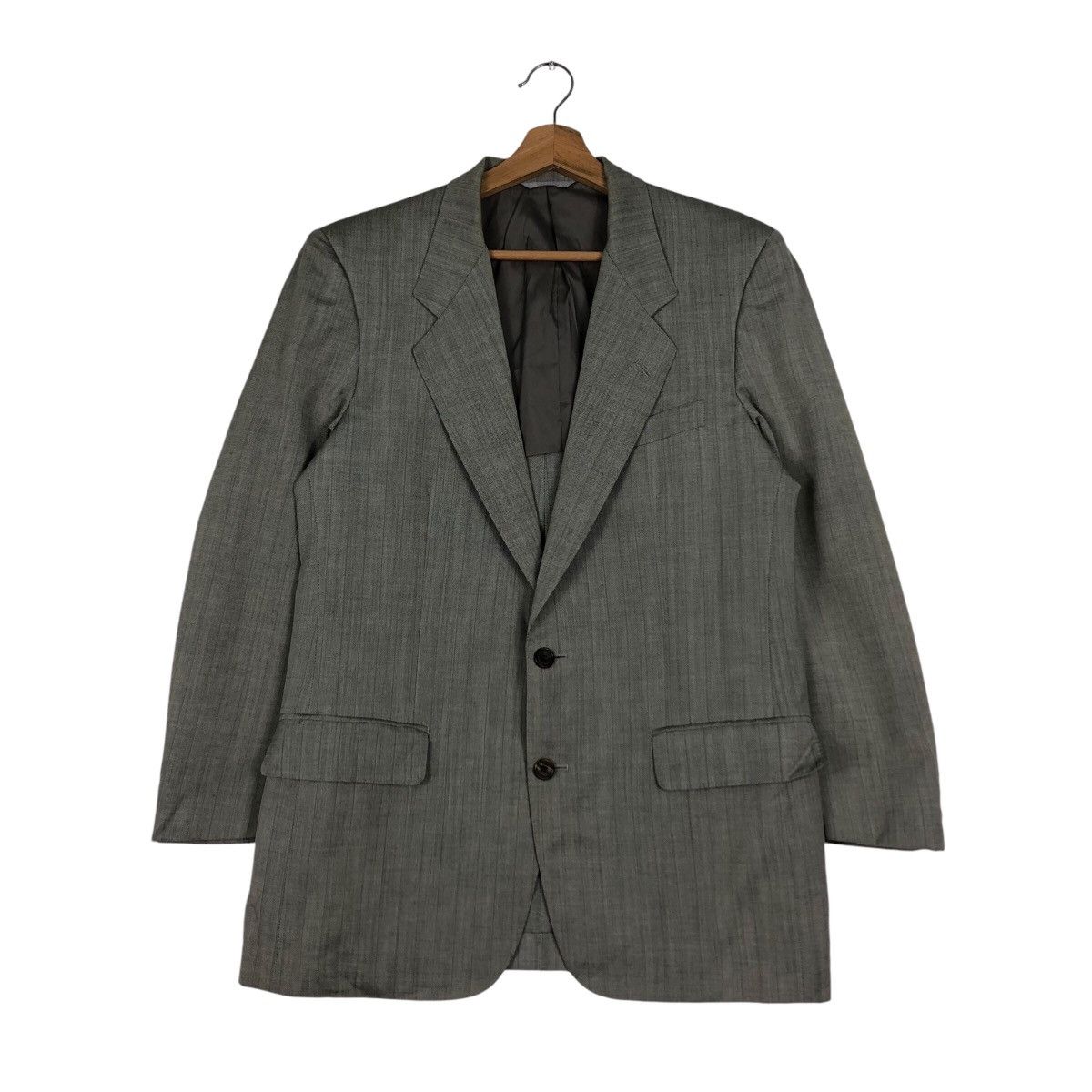 Balenciaga 📌Vintage Balenciaga Paris Coats Striped Double Breast Size US M / EU 48-50 / 2 - 2 Thumbnail