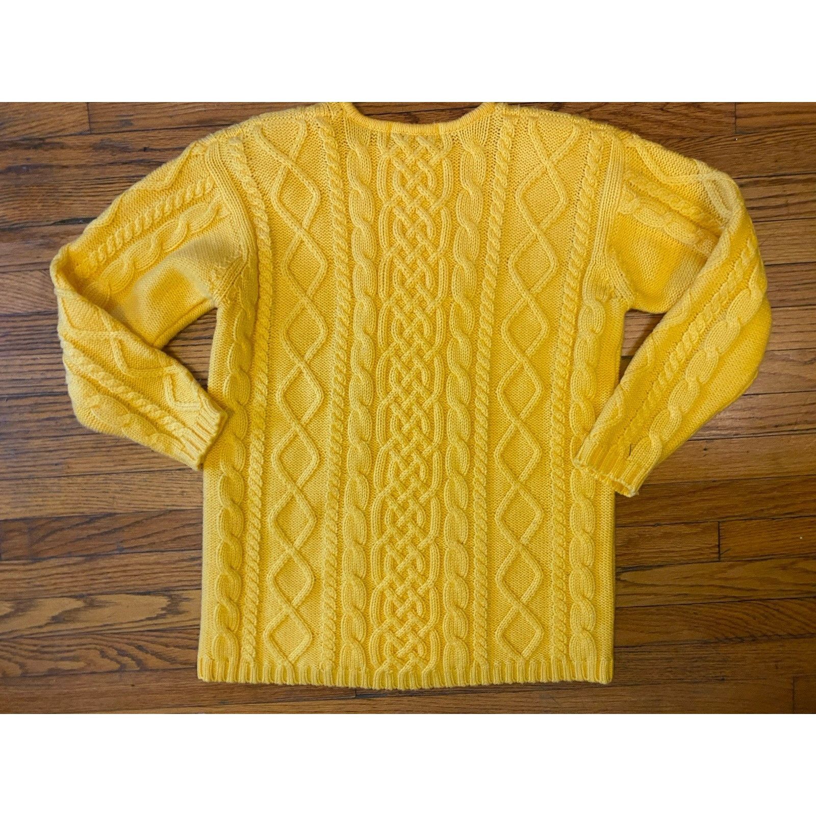Vintage VTG Karen Scott Yellow Sweater Women’s M Shoulder Pads Size M / US 6-8 / IT 42-44 - 4 Thumbnail