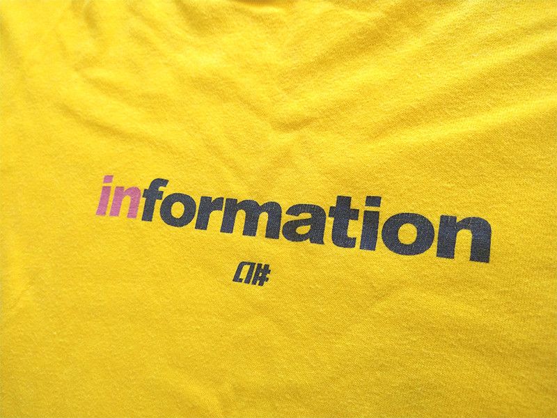 Alphanumeric RARE! Alphanumeric Information Long Sleeve Tee Shirt L/S Top Size US M / EU 48-50 / 2 - 3 Thumbnail